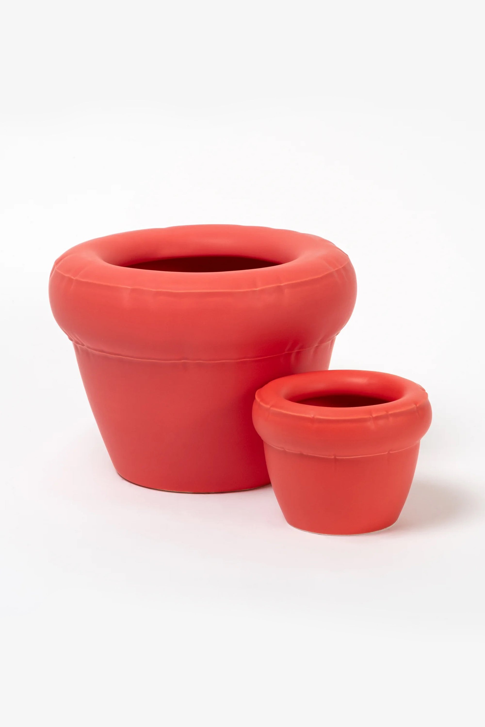 Small Planter Louis Coral Matte