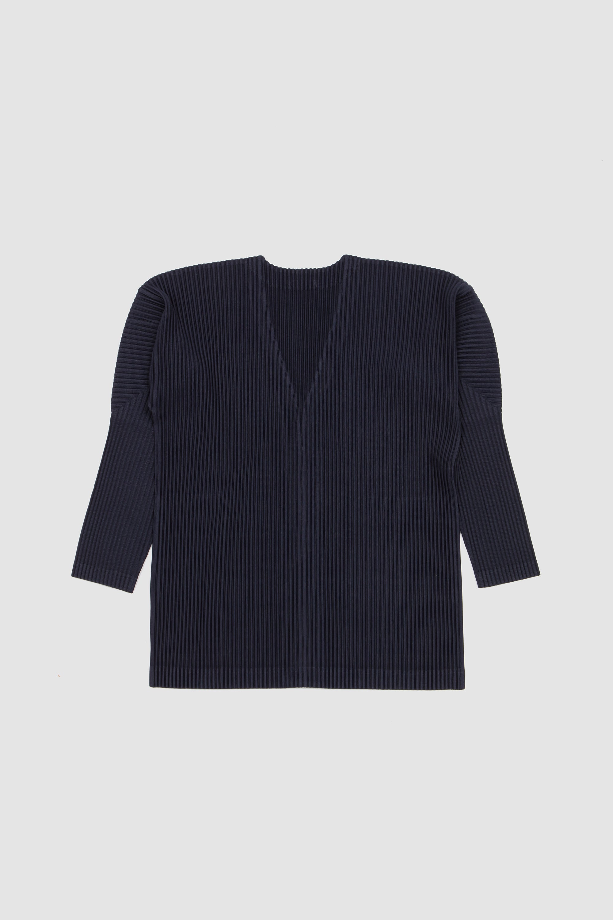 Basics V-Neck Cardigan Navy_4