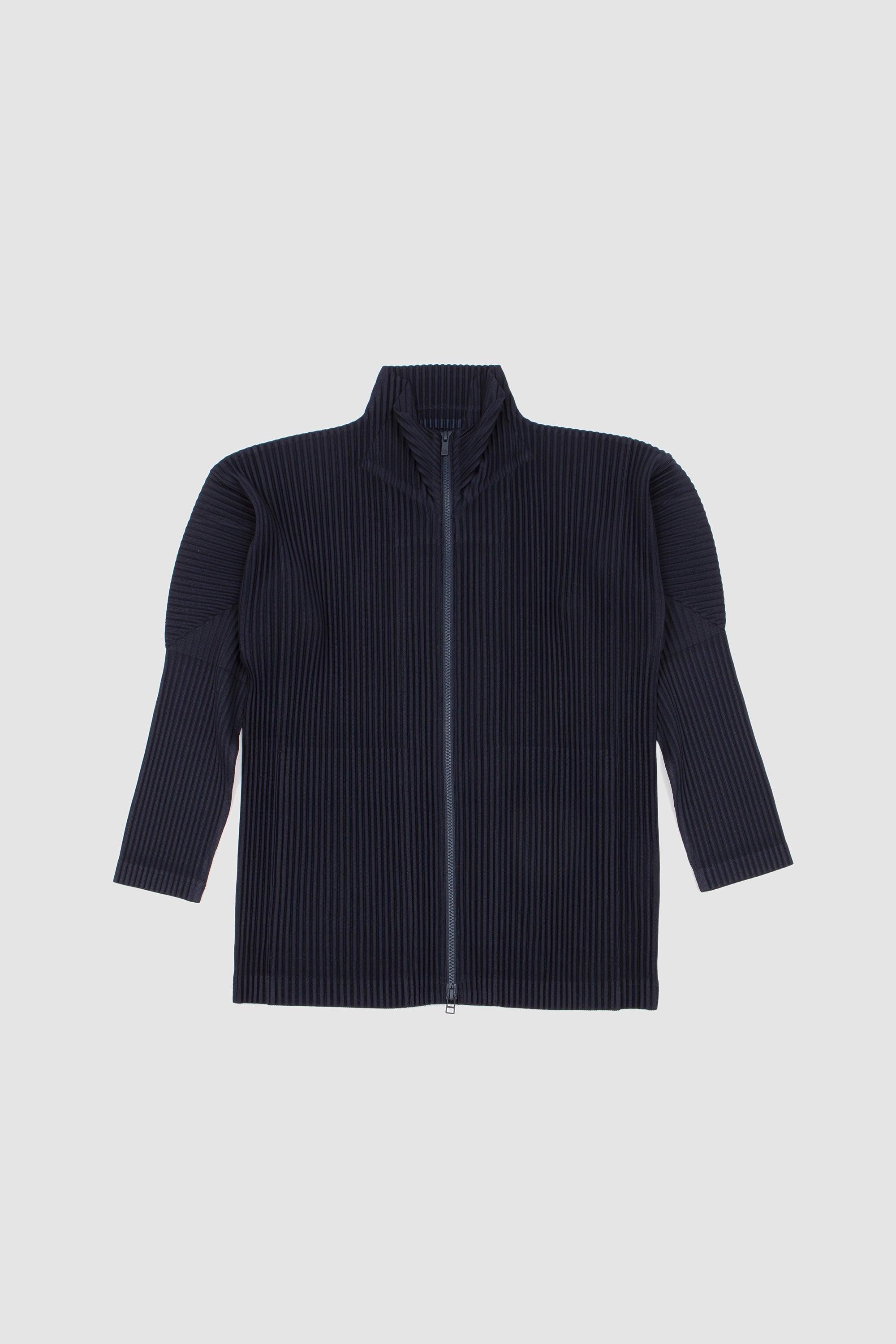 Basics Zip-Up Cardigan Navy