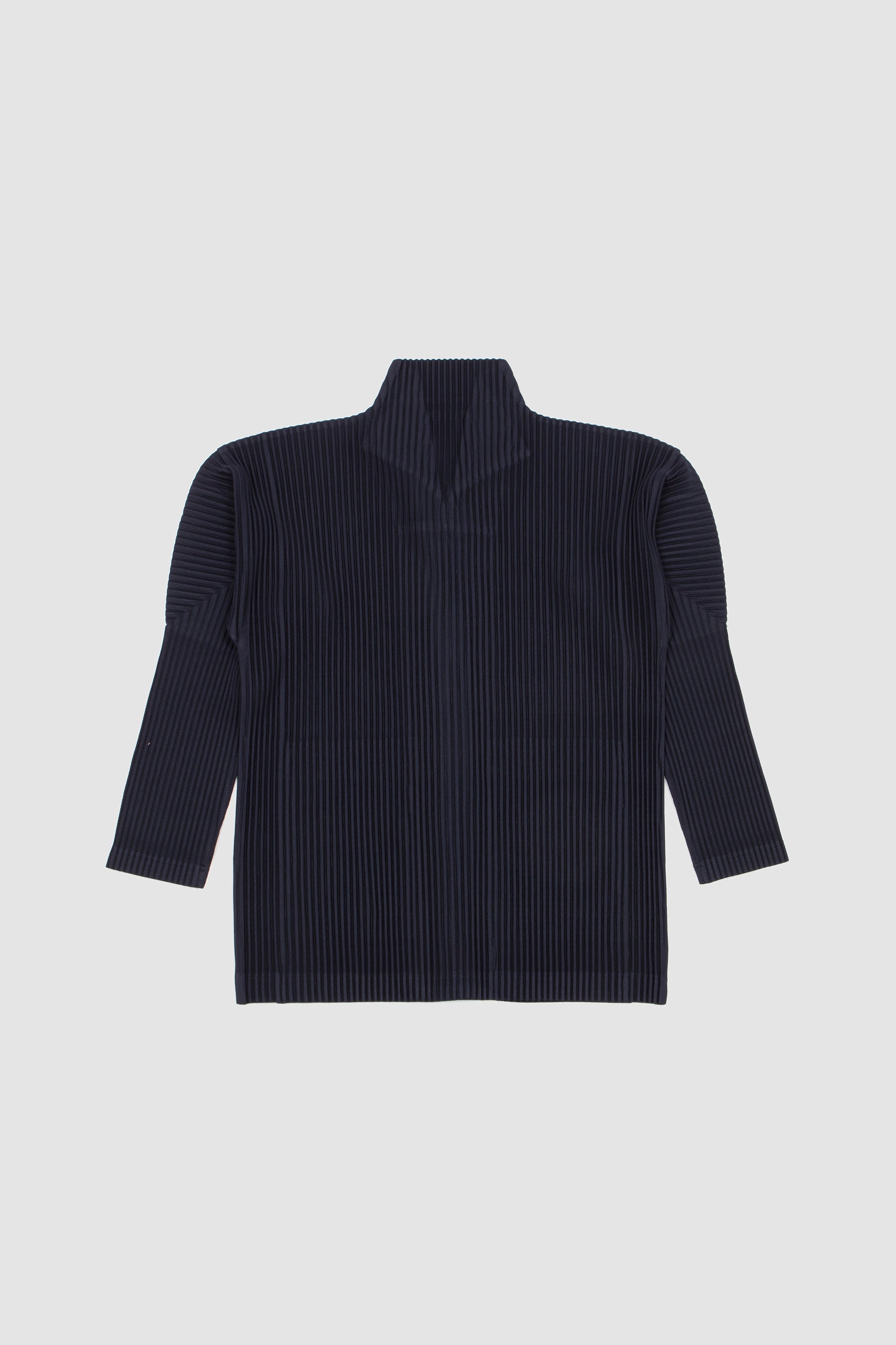 Basics Zip-Up Cardigan Navy_4