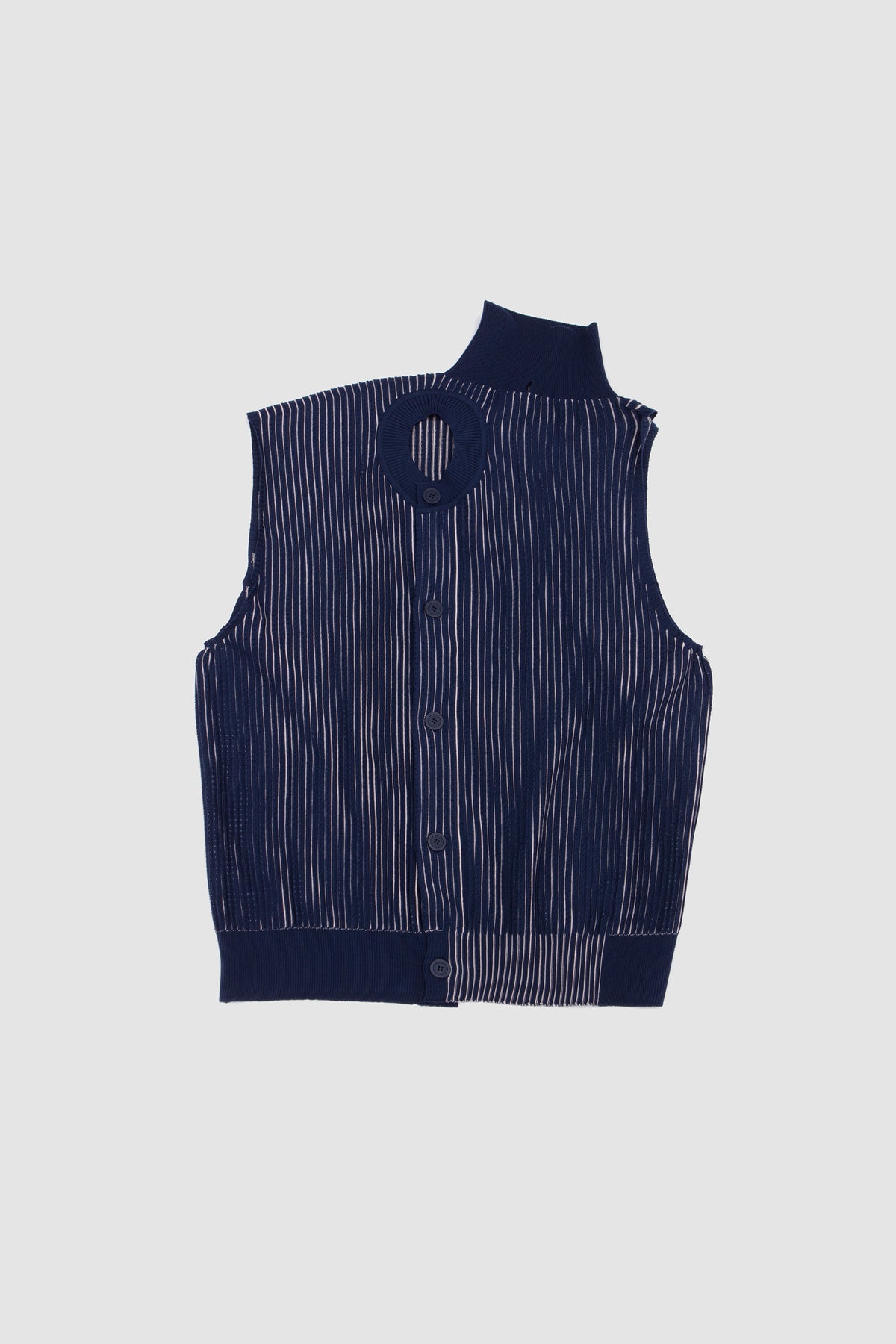 In the Shadow Knit Vest Blue