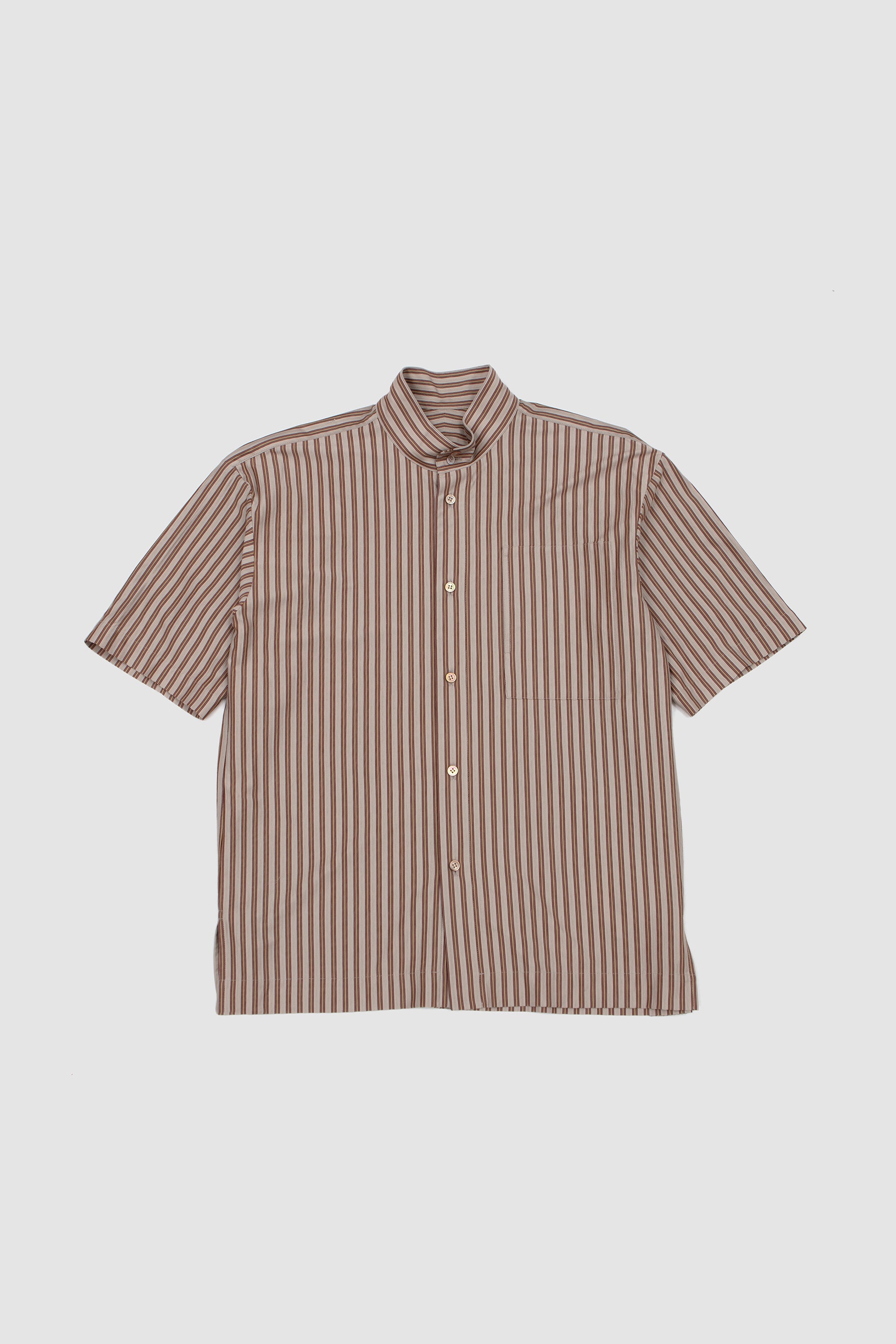 Stripe Jersey Shirt Brown