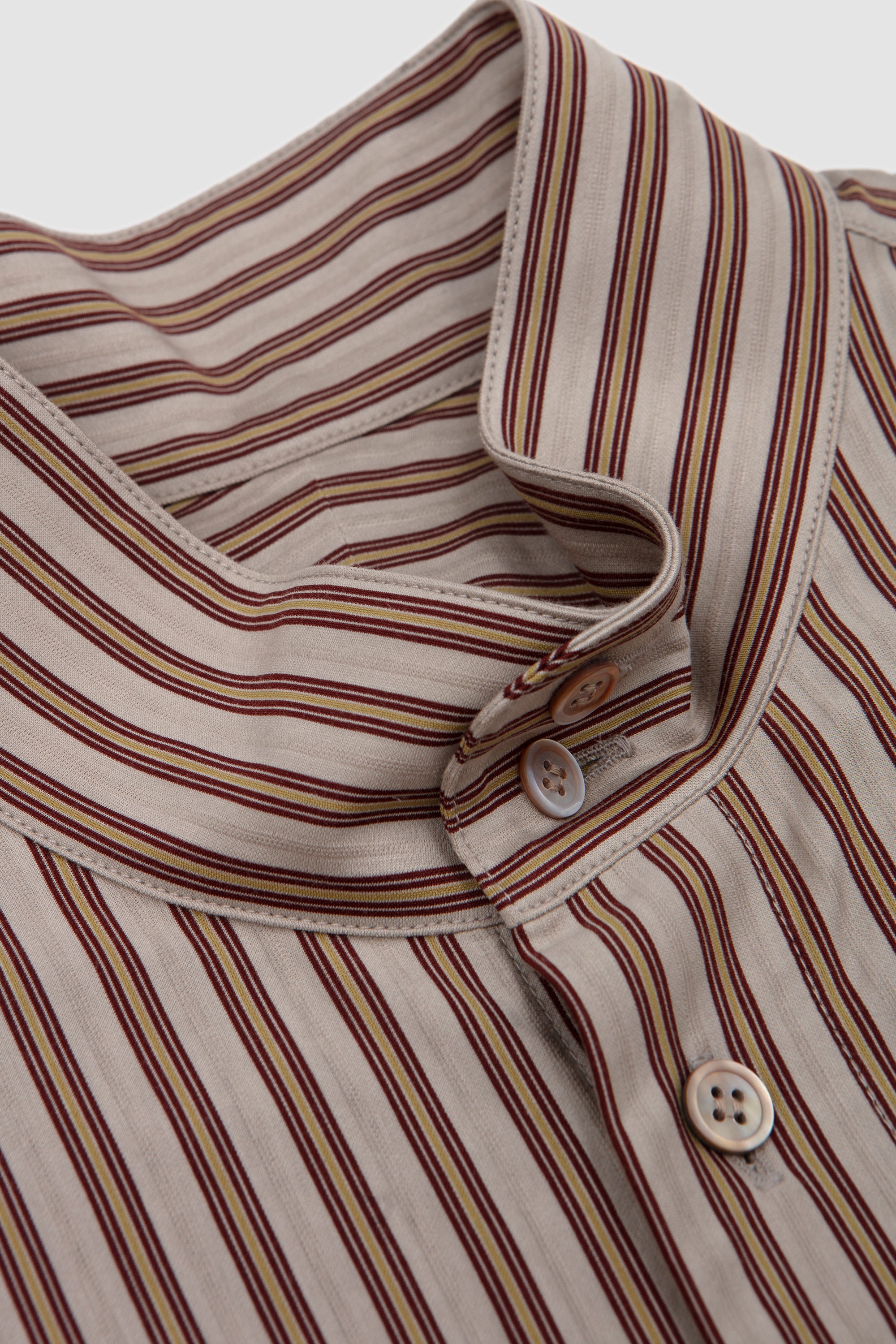 Stripe Jersey Shirt Brown