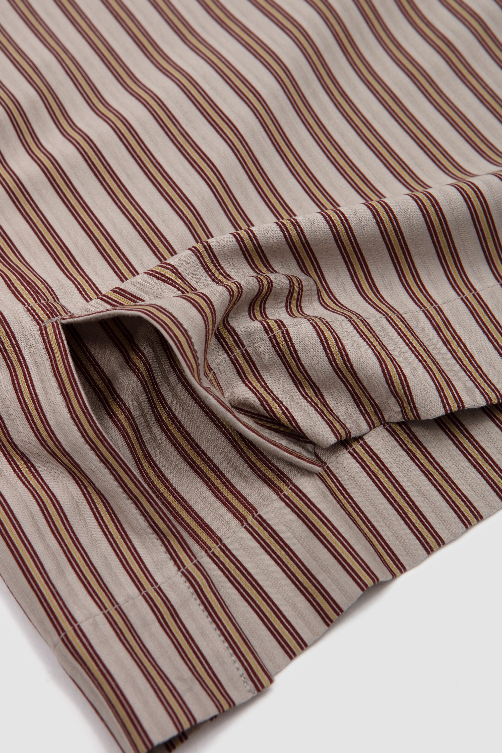 Stripe Jersey Shirt Brown