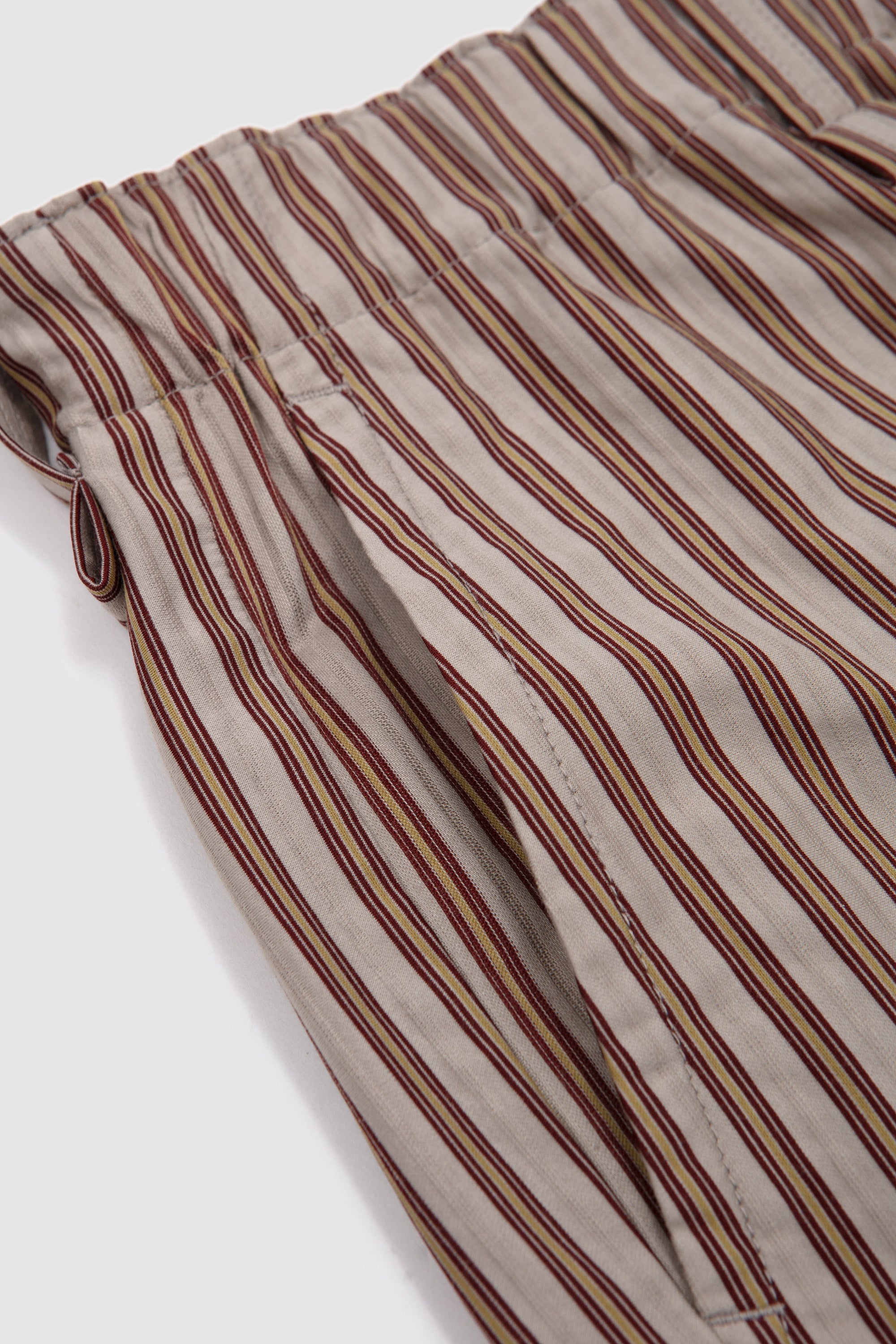 Stripe Jersey Trousers Brown