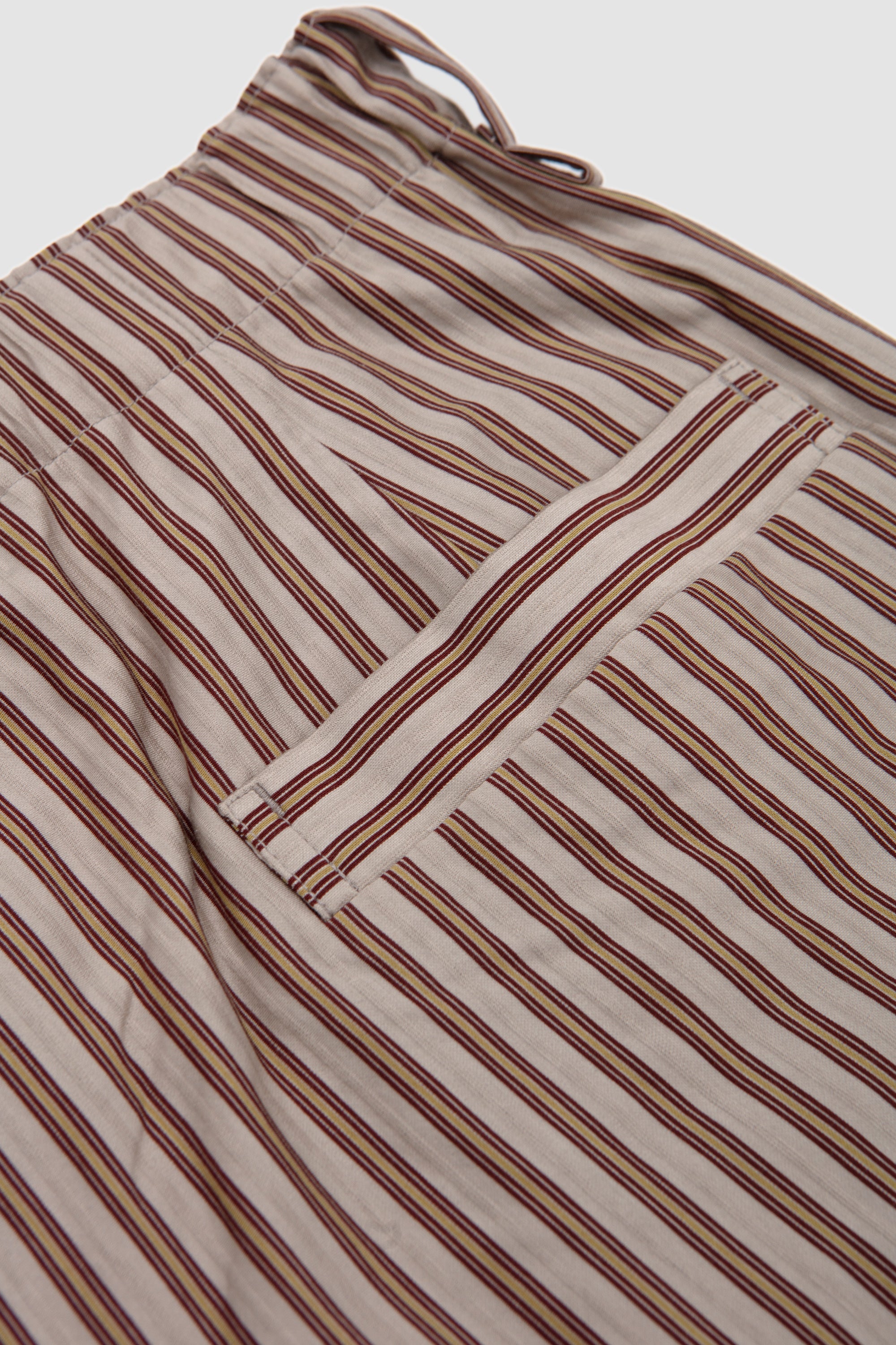 Stripe Jersey Trousers Brown