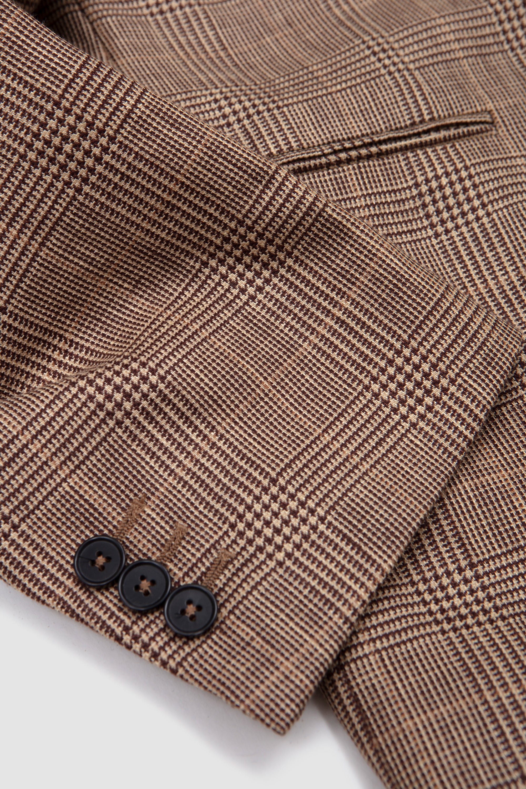 Double Breasted Jacket Camel/ Brown Prince Of Wales_3