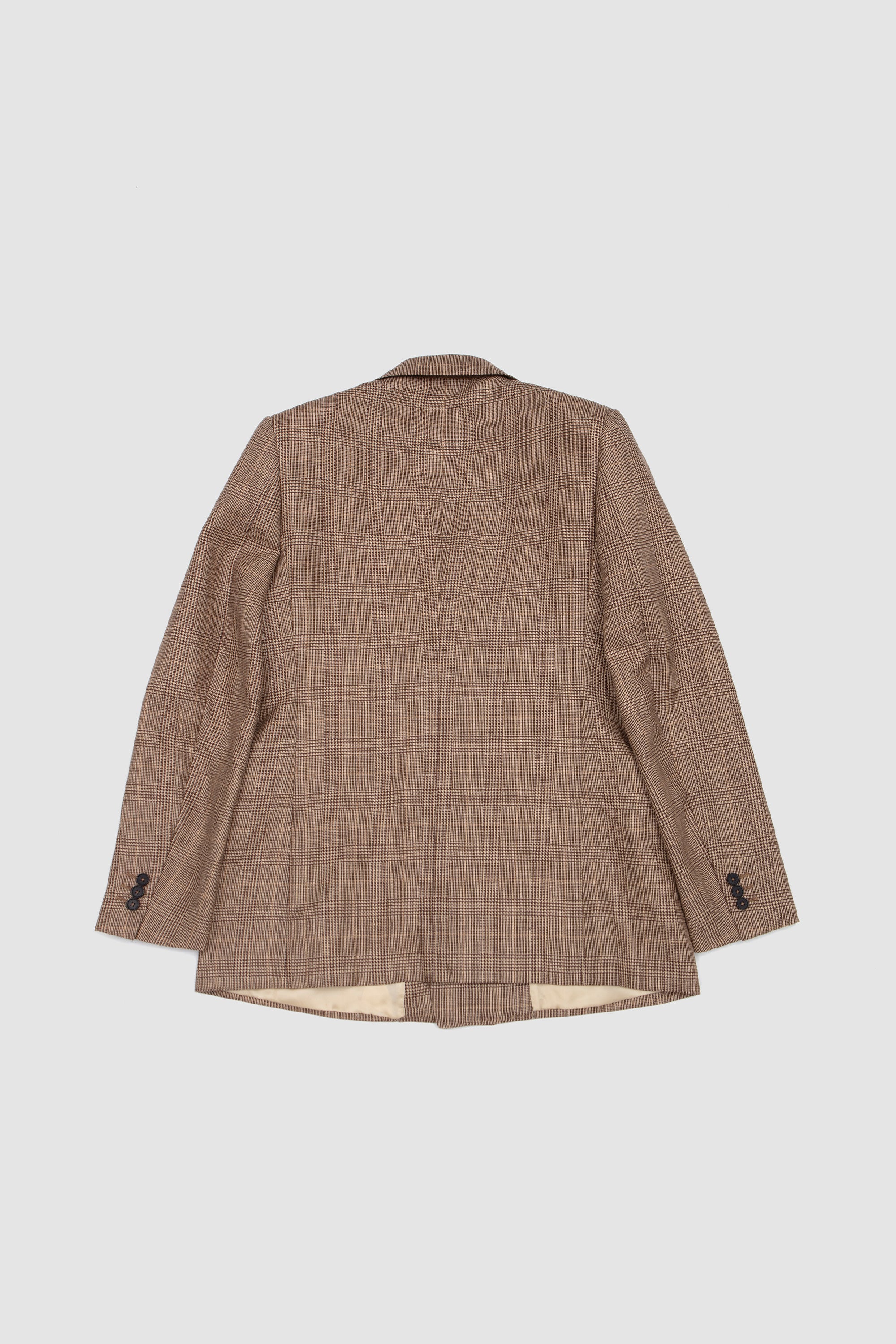 Double Breasted Jacket Camel/ Brown Prince Of Wales_4