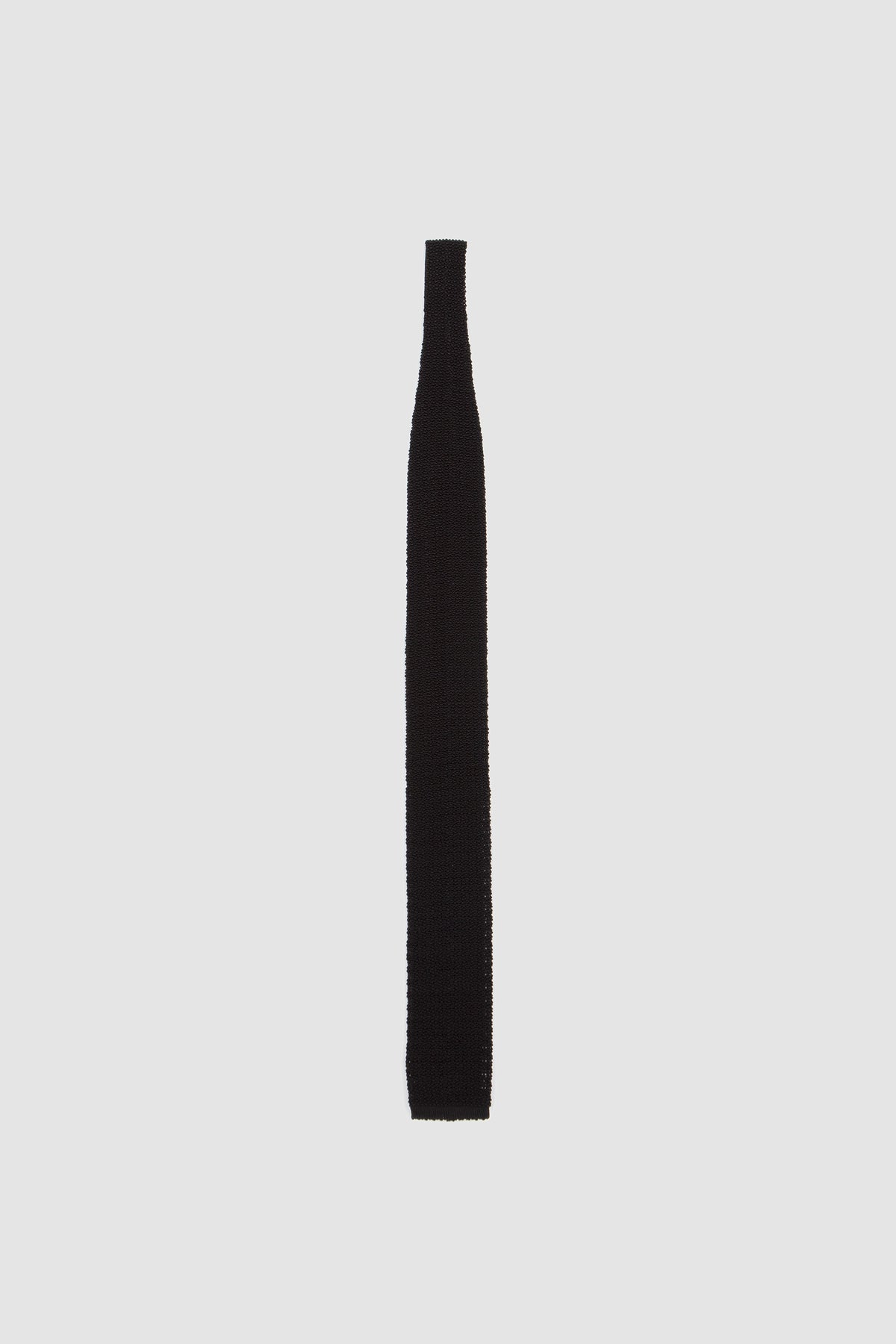 Silk Knit Tie Black