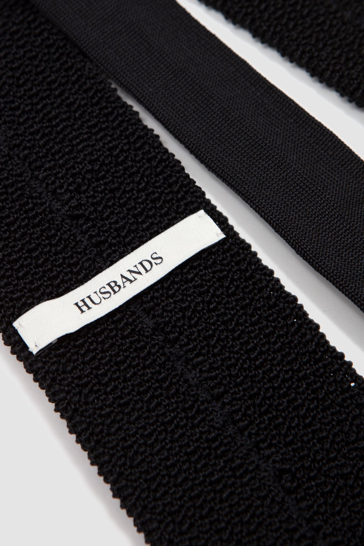 Silk Knit Tie Black_3