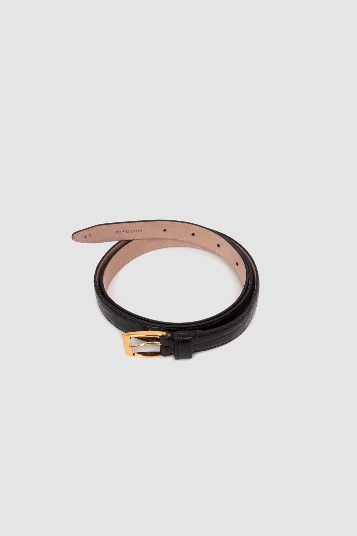 Thin Belt Croc Black_5