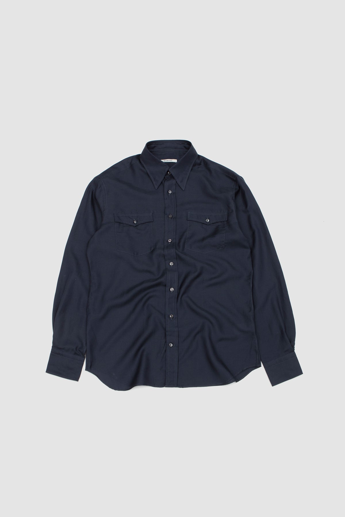 Wide Collar Shirt Indigo