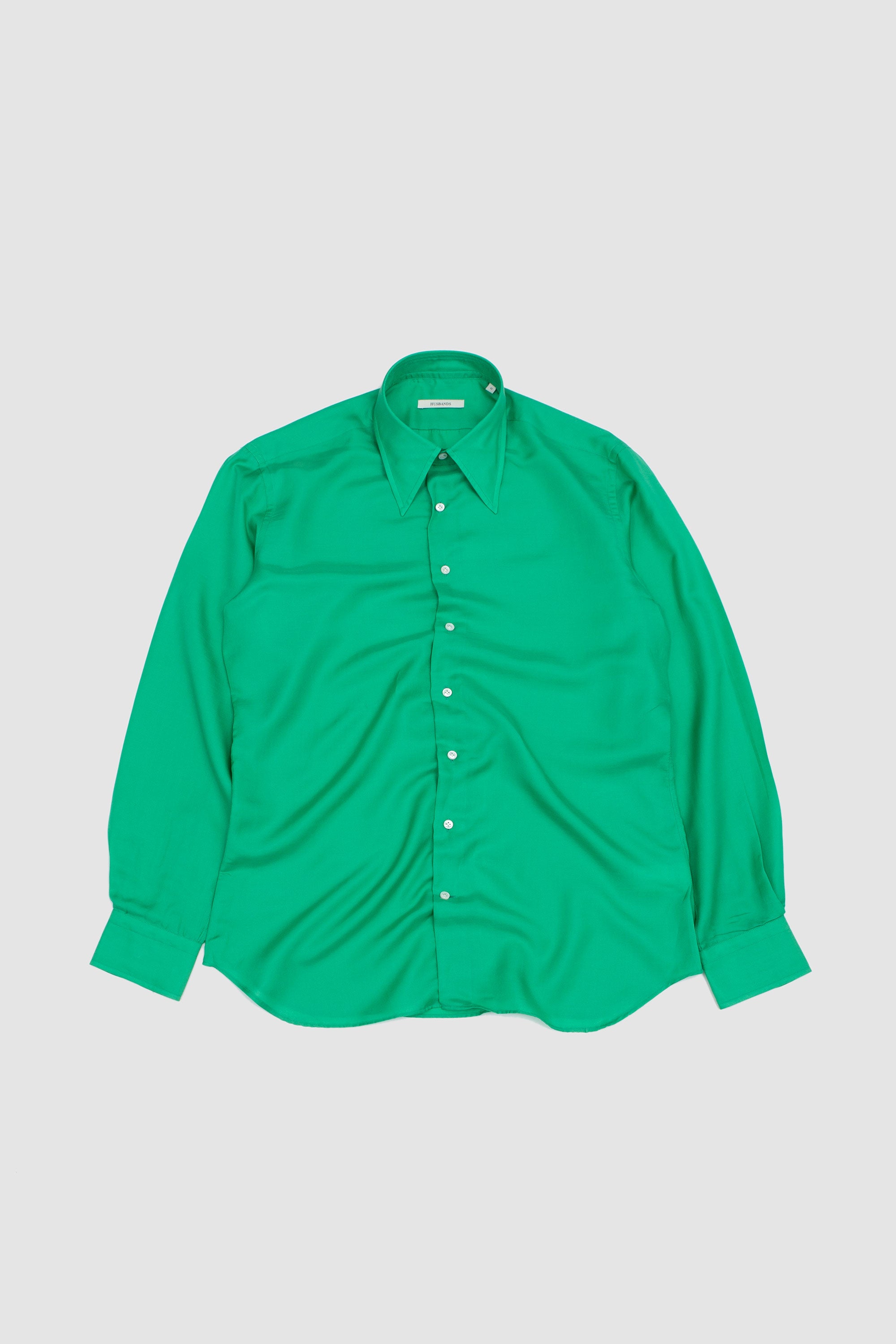 Wide Collar Shirt Kelly Green