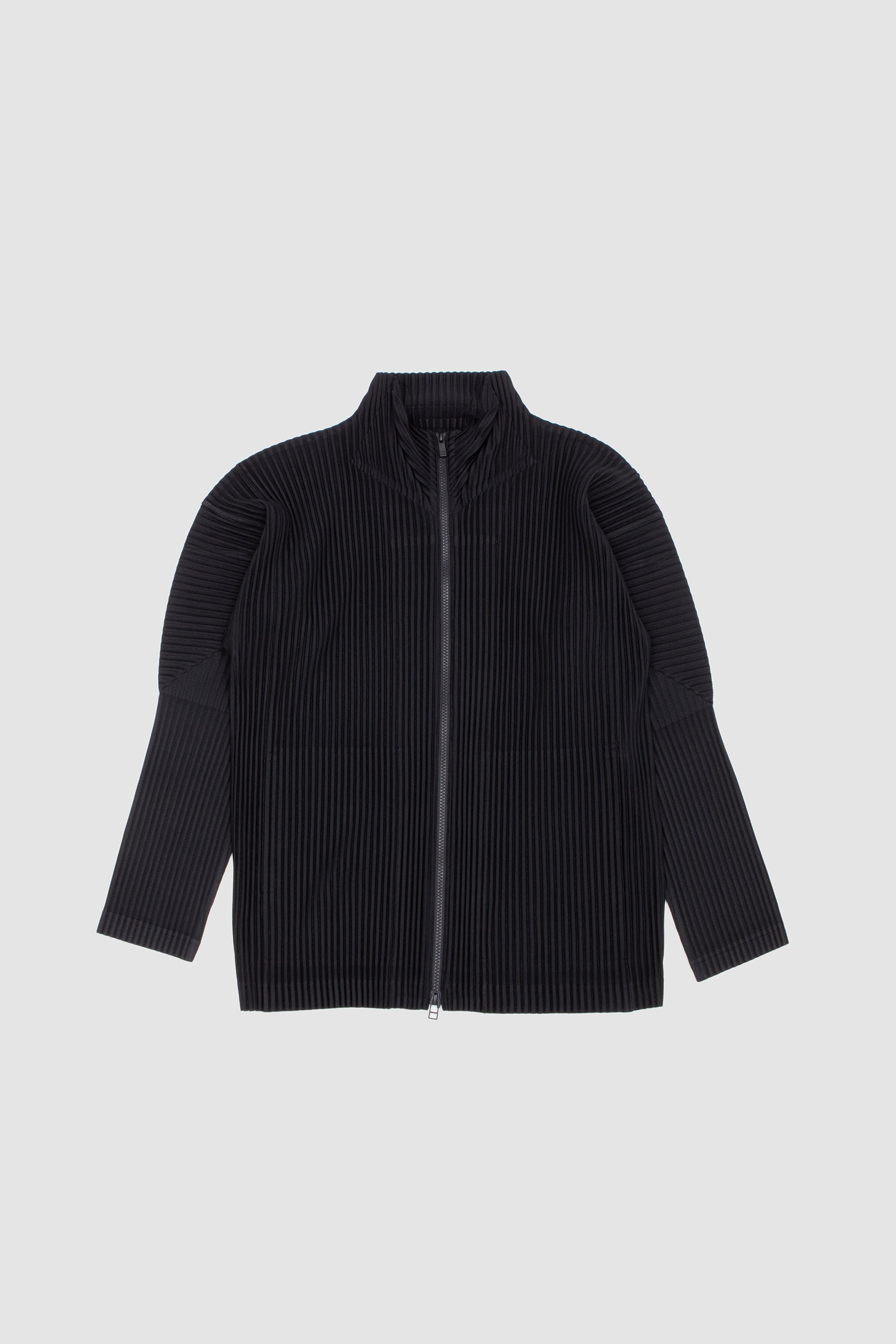 Basics Zip-Up Shirt Black_1