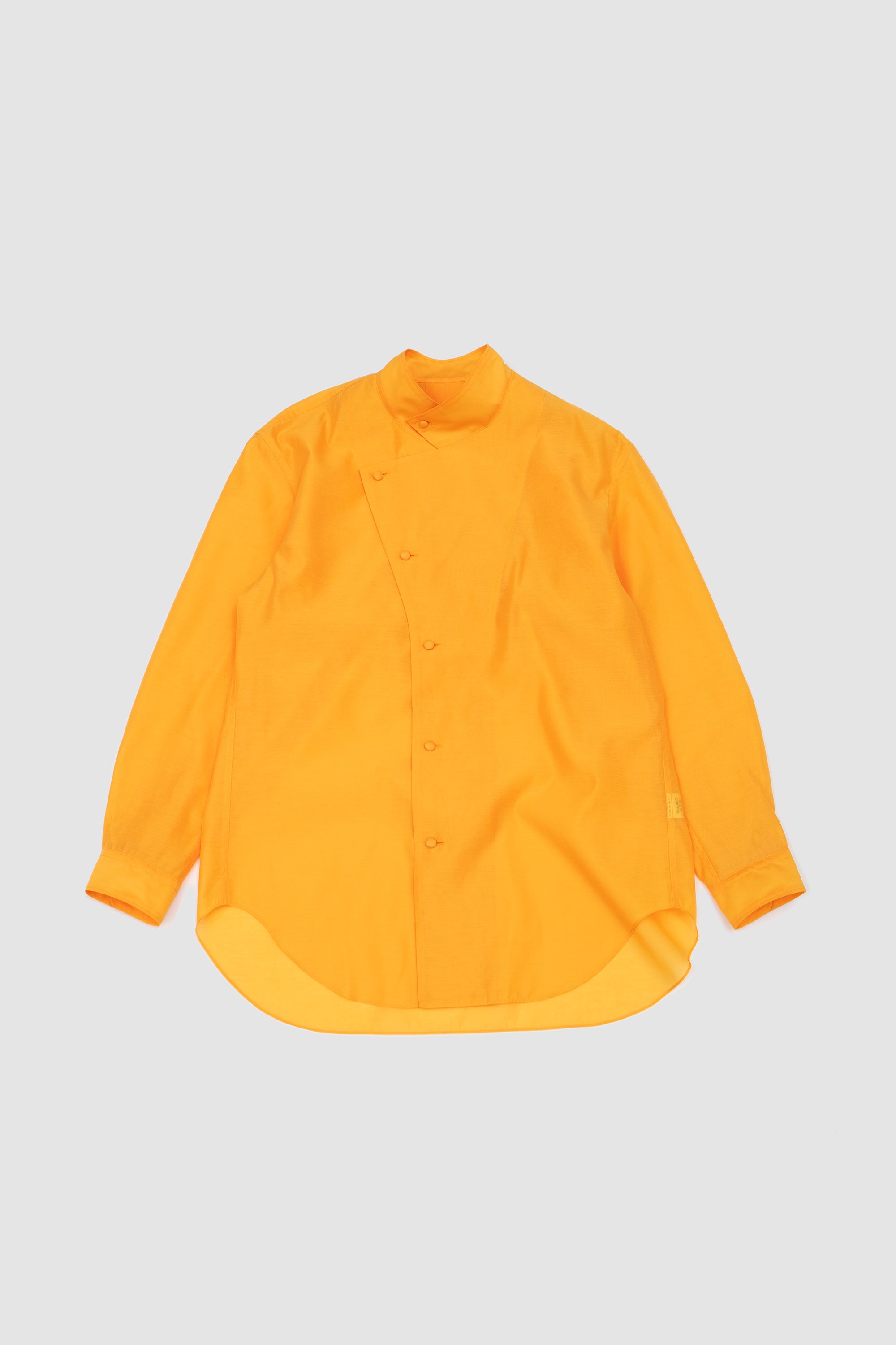 Crystalline Wool Blend Shirt Orange_1