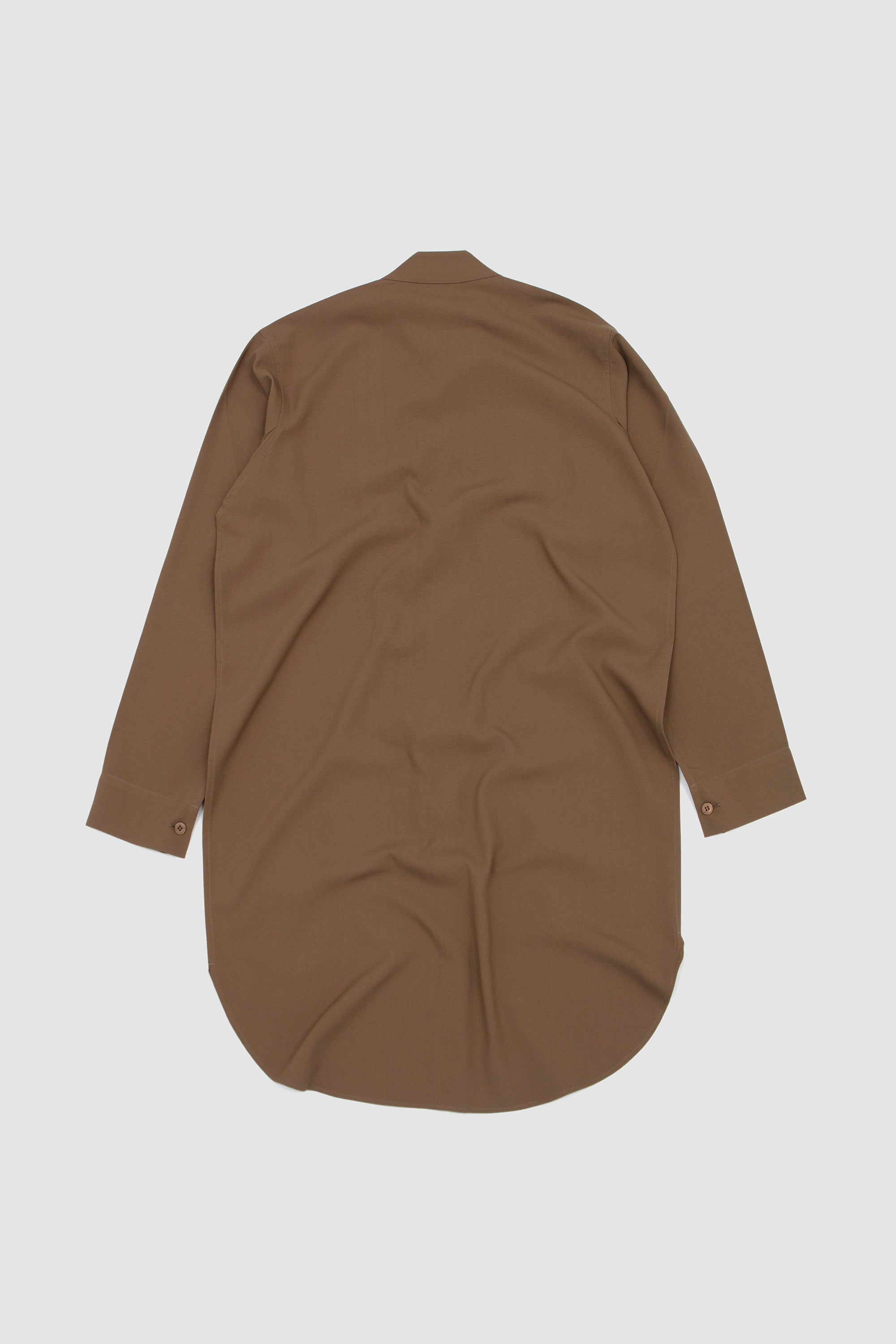 Embroidery Press Shirt Khaki_4