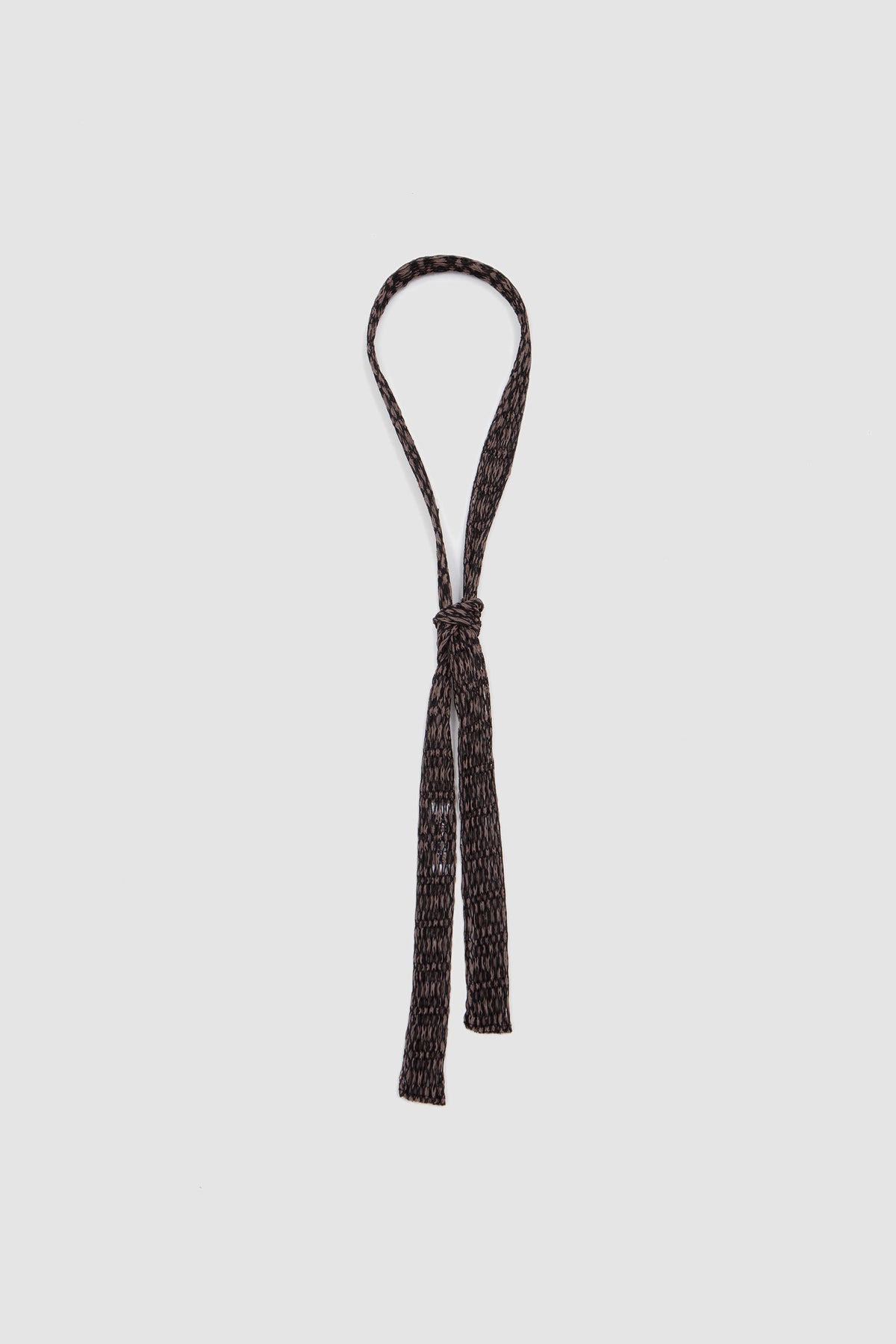 Mesh Pleats Tie Black_1