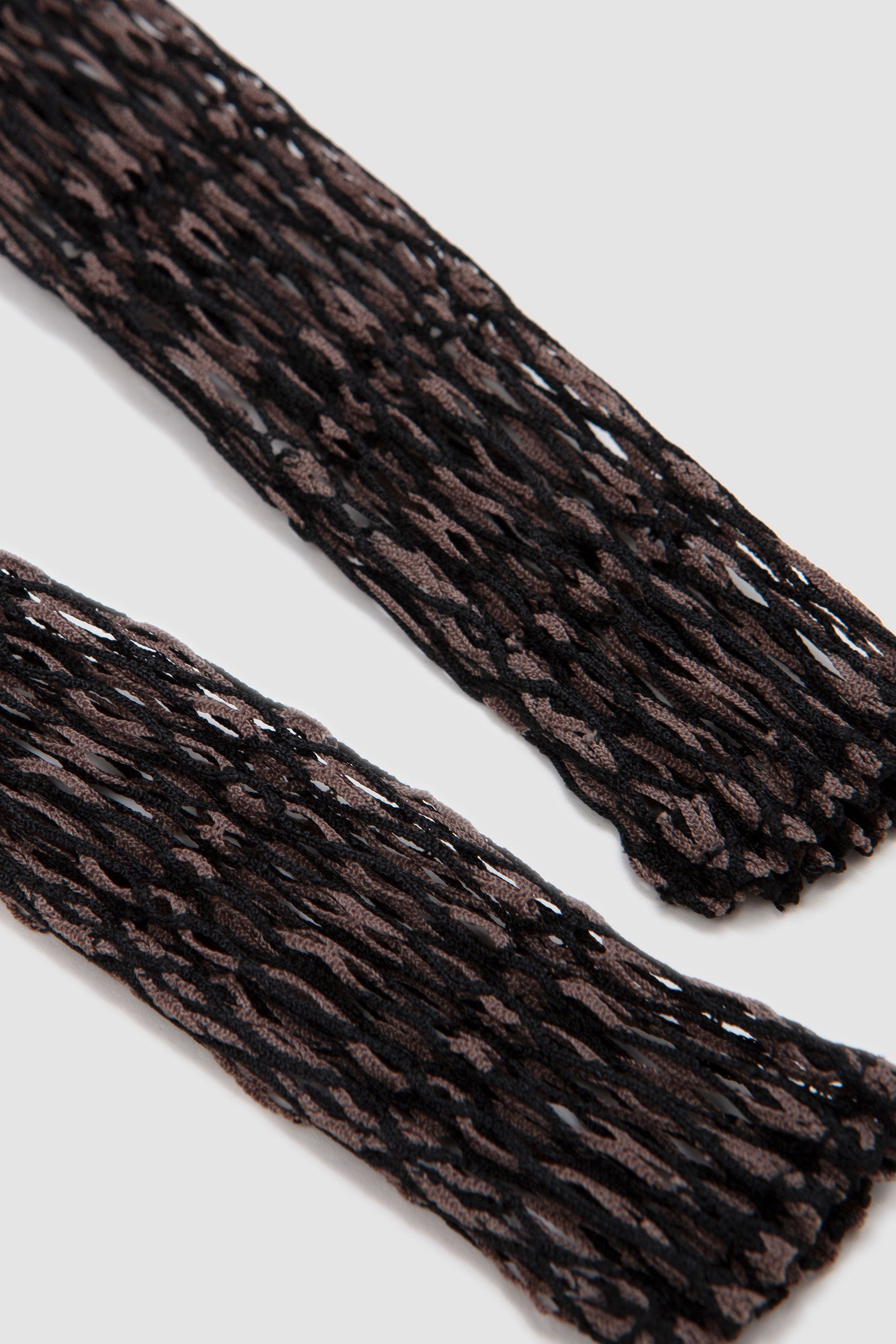 Mesh Pleats Tie Black_3