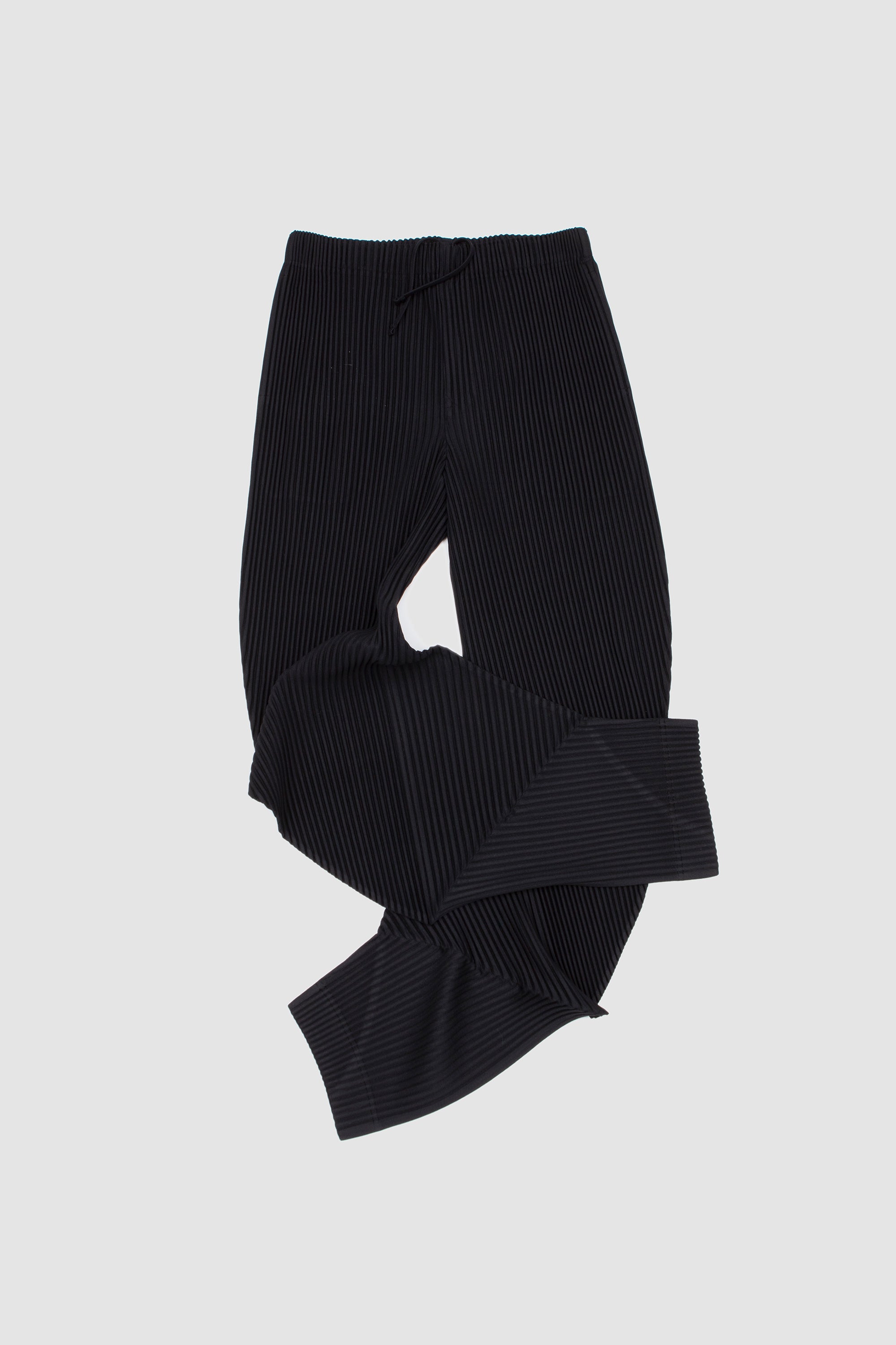 Pleats Bottoms Trousers 1 Black_5