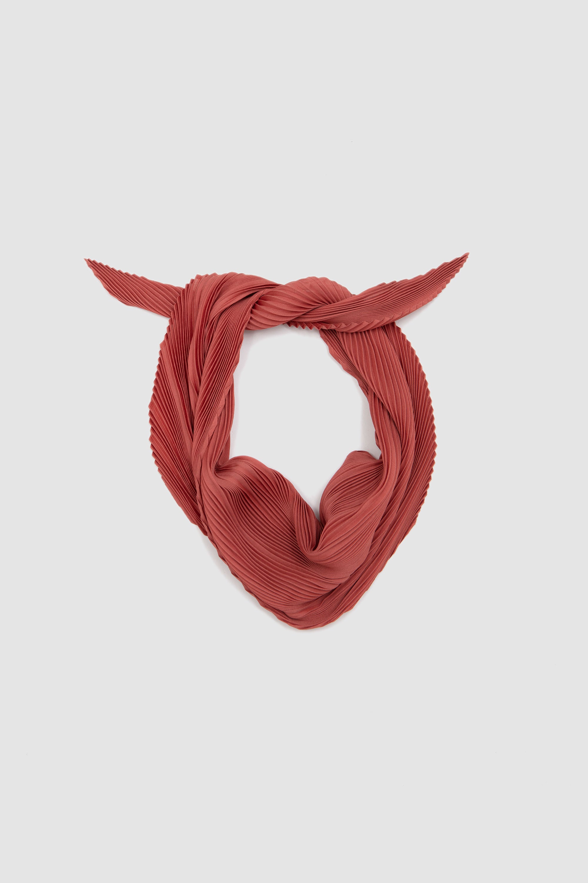 Pleats Stole Vermillion_2