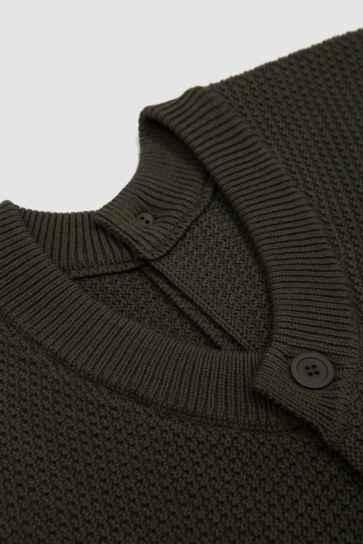Rustic Knit Vest Khaki_2