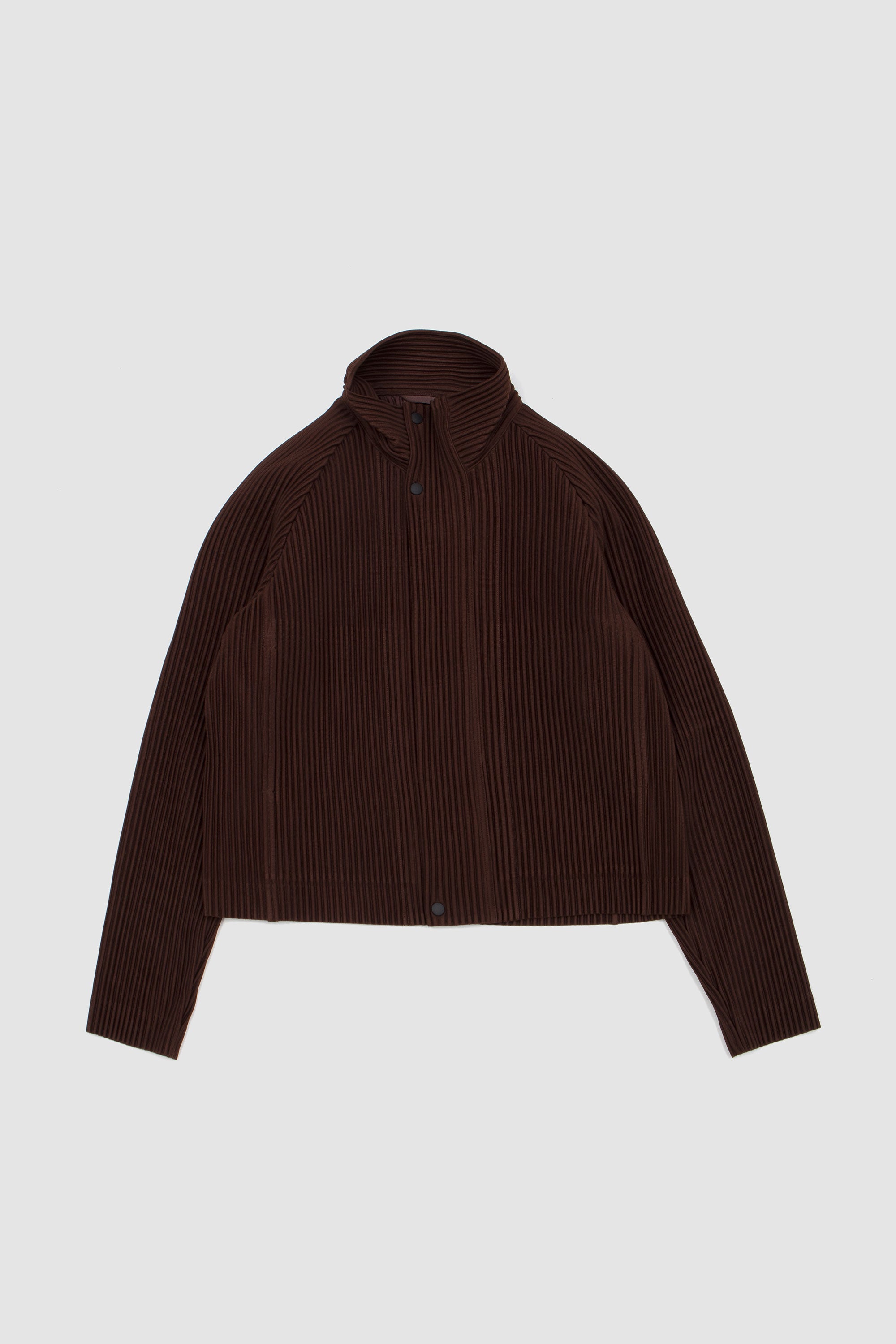 Tailored Pleats 1 Blouson Shadow Brown_1