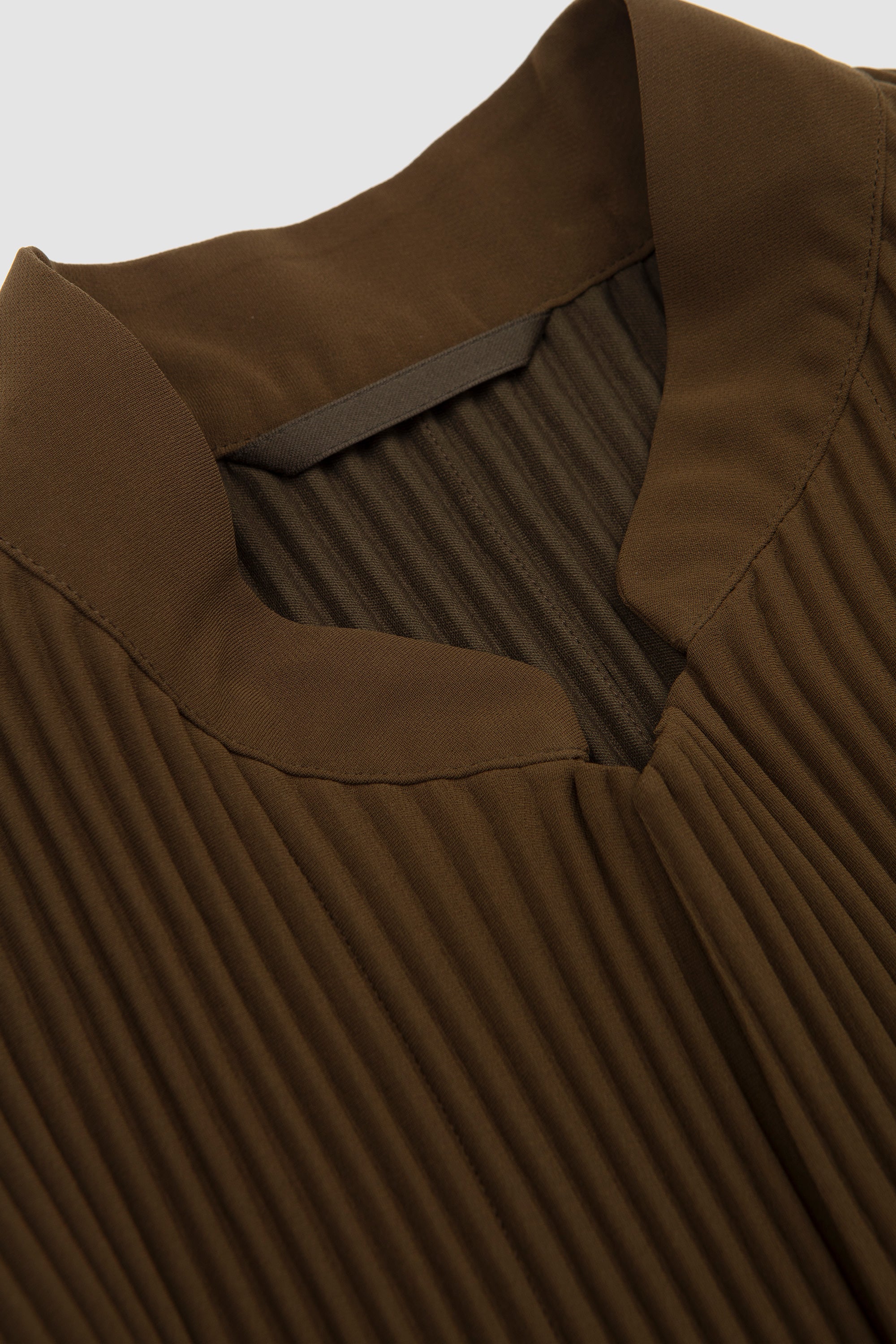 Tuxedo Pleats Jacket Khaki_4