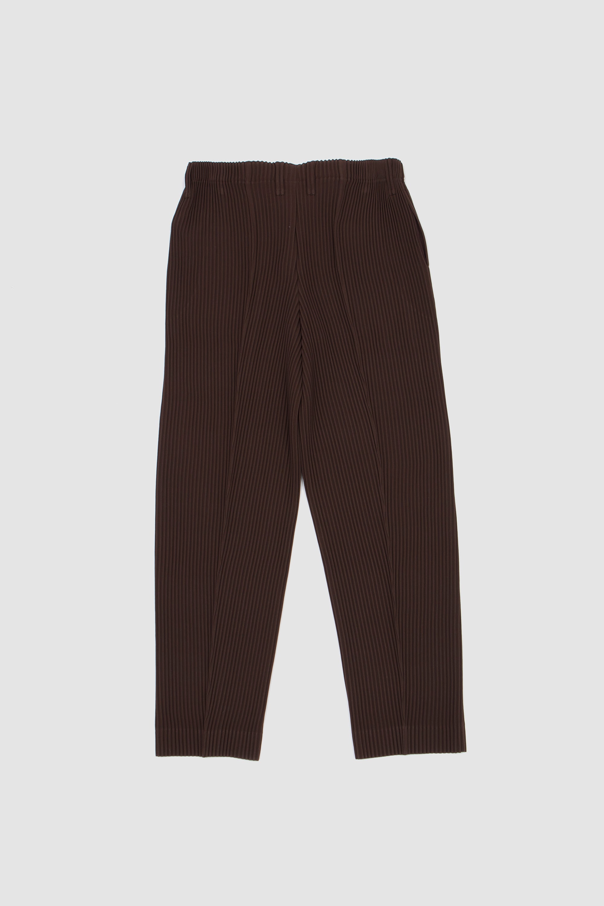 Tuxedo Pleats Trousers Brown_4