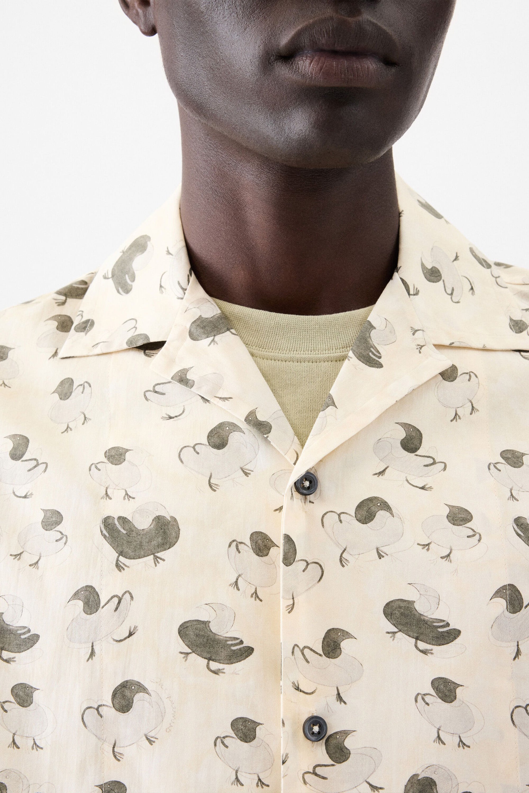 La Chemise Jean Print Duck Light Beige Grey_4