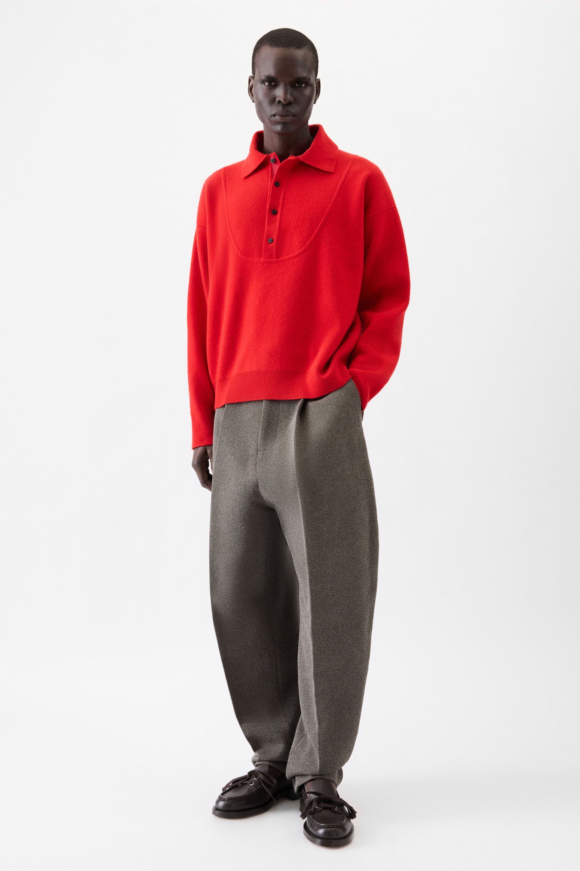 La Maille Vareuse Pallone Red_1