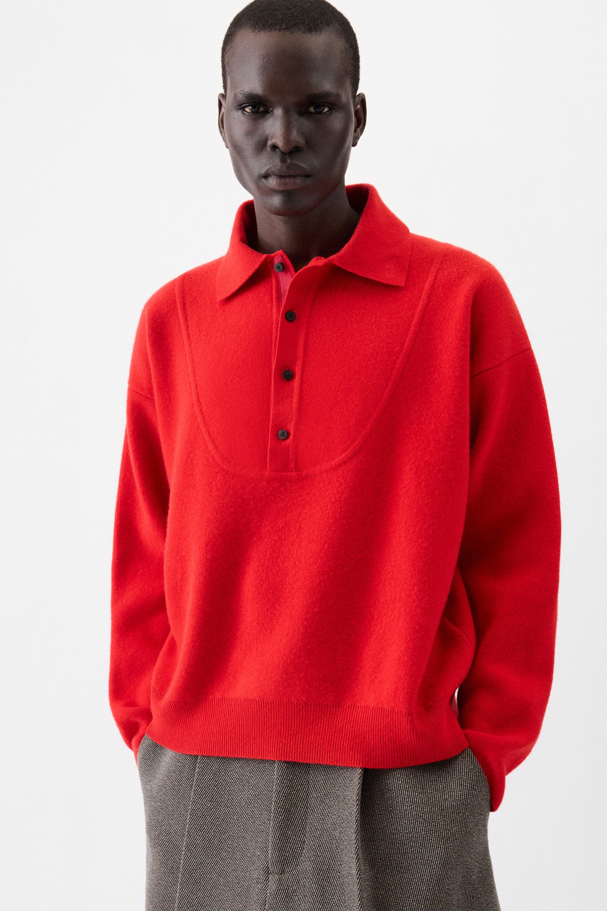 La Maille Vareuse Pallone Red