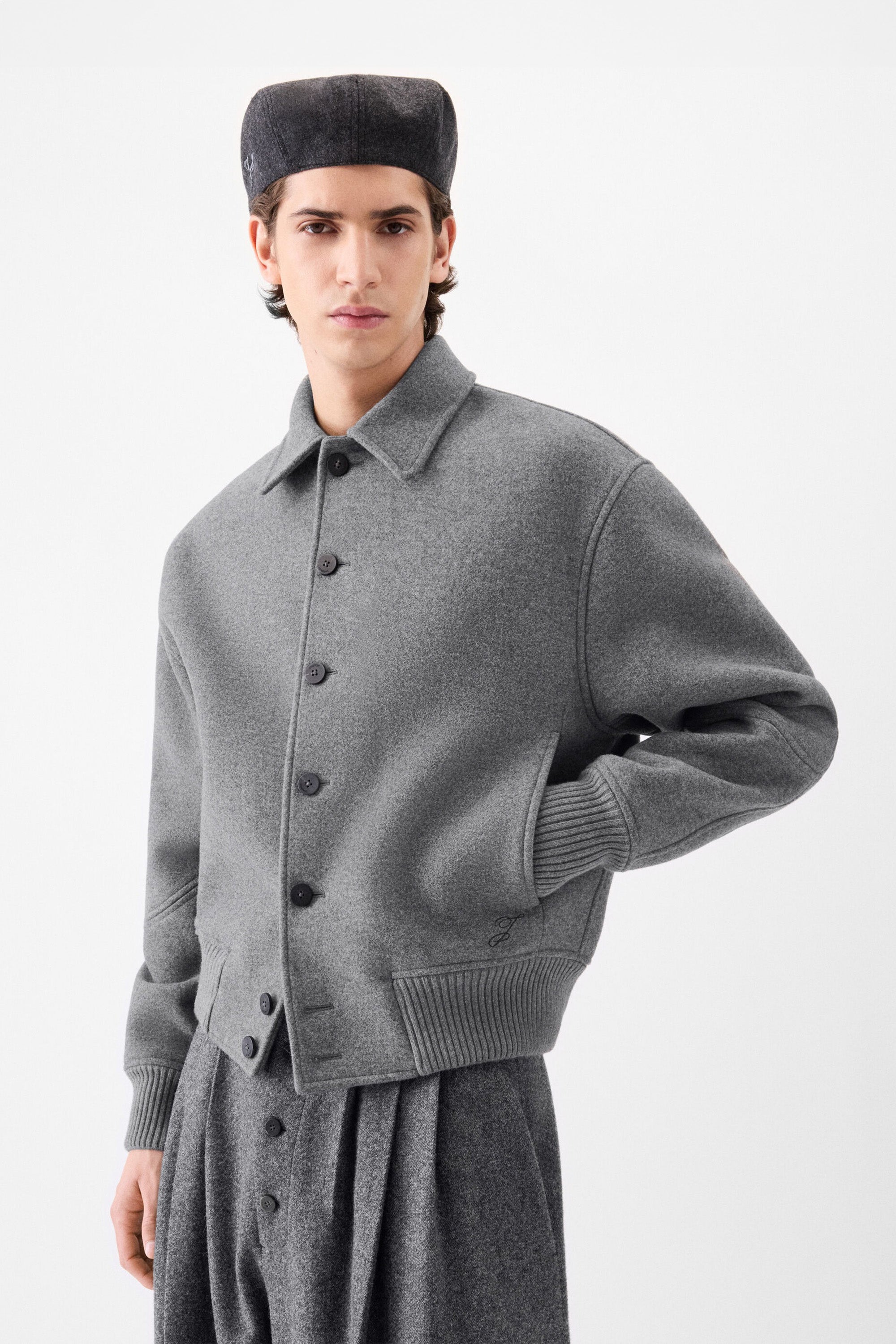 Le Bomber Feltro Grey