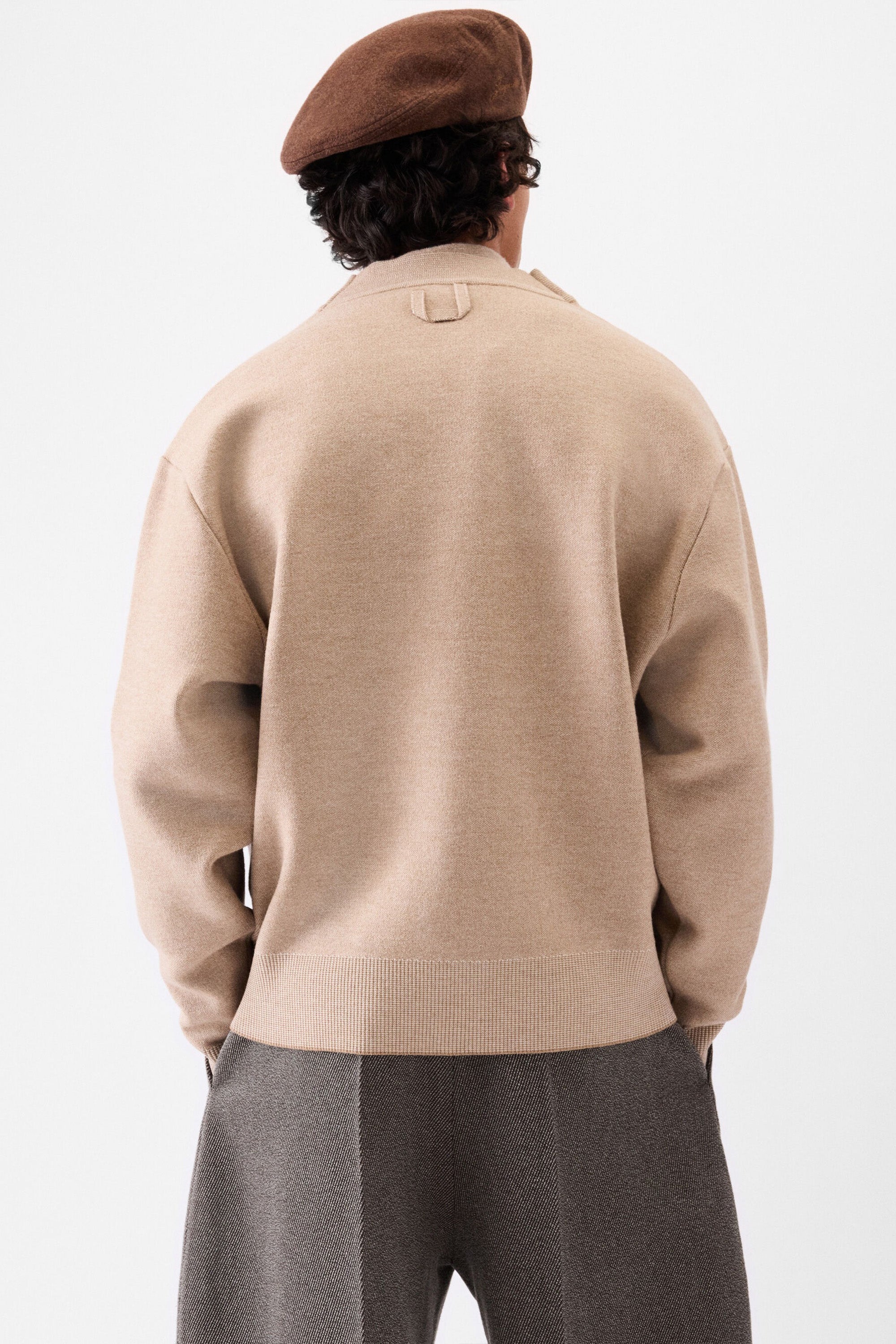 Le Cardigan Doppio Multi/ Beige