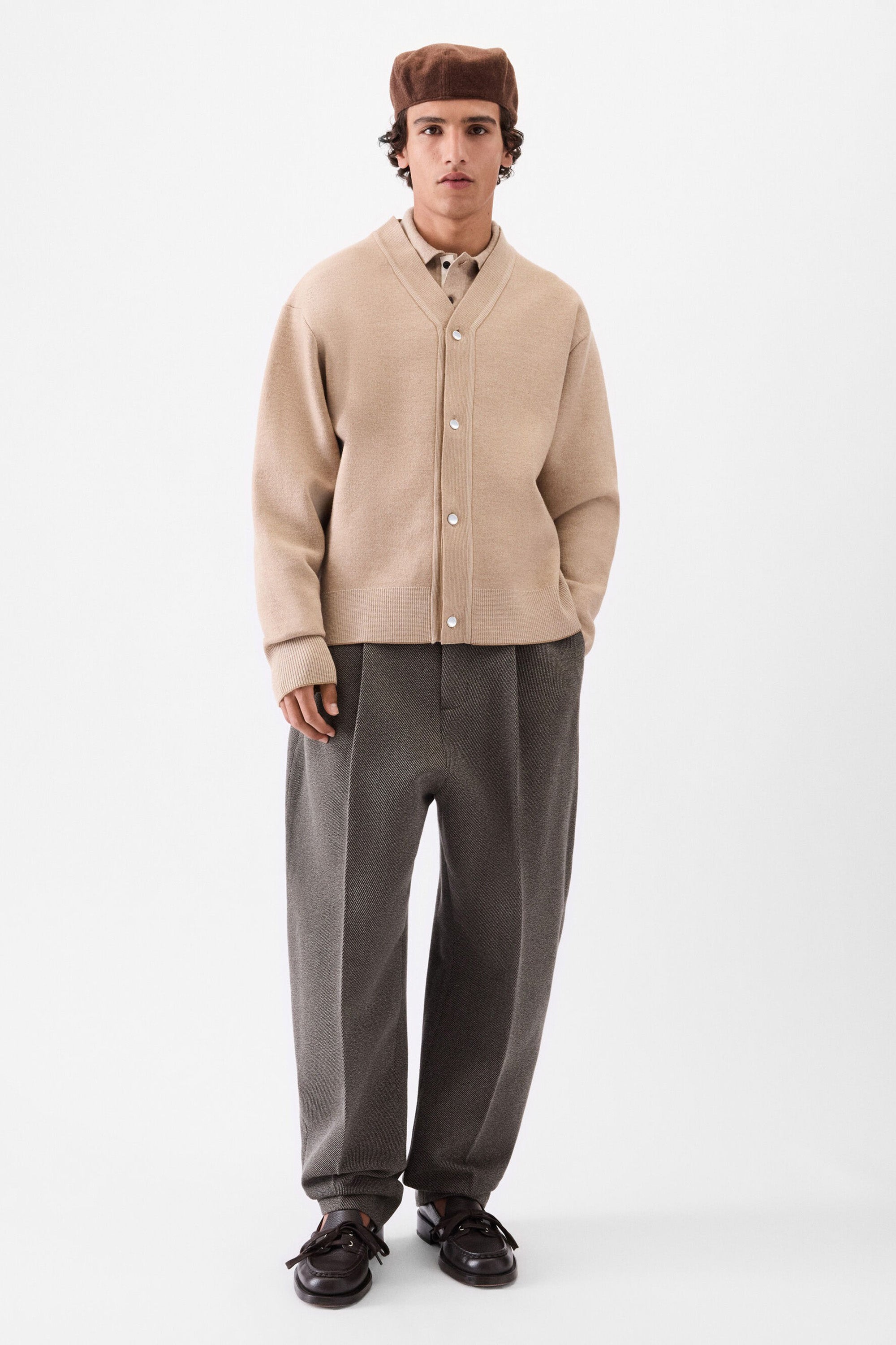 Le Cardigan Doppio Multi/ Beige_1