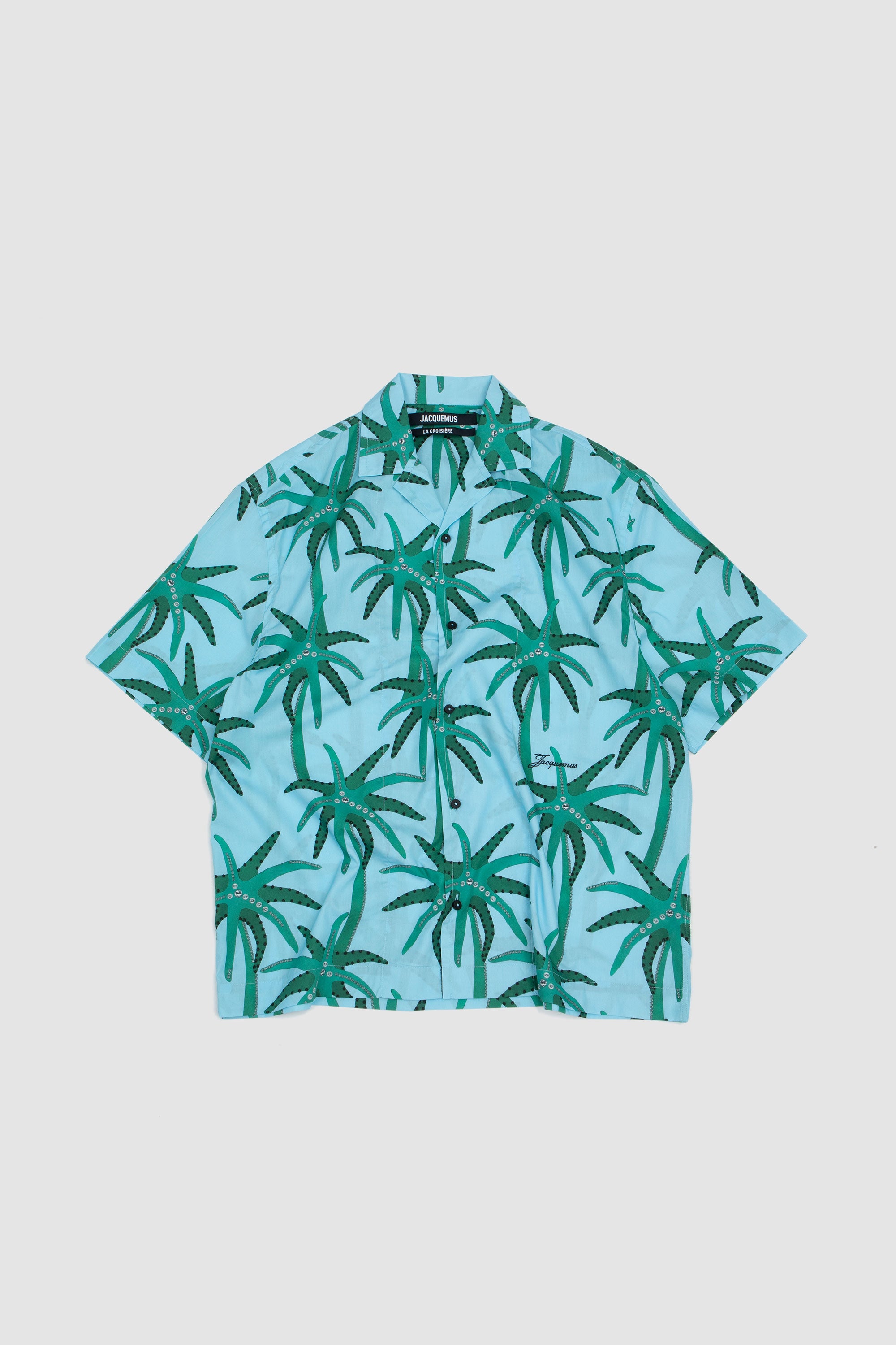 Le Chemise Jean Print Palmtrees Star Blue/ Green_6