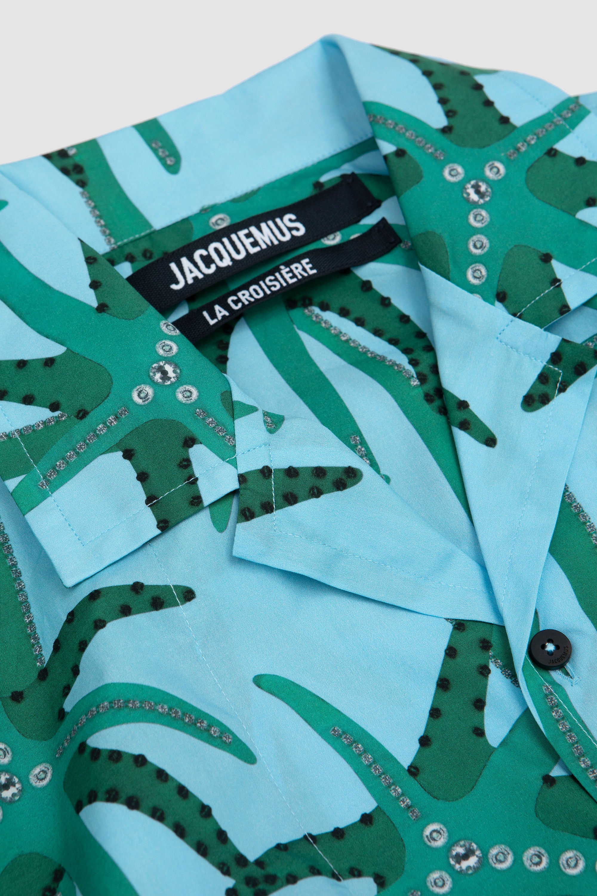 Le Chemise Jean Print Palmtrees Star Blue/ Green_7