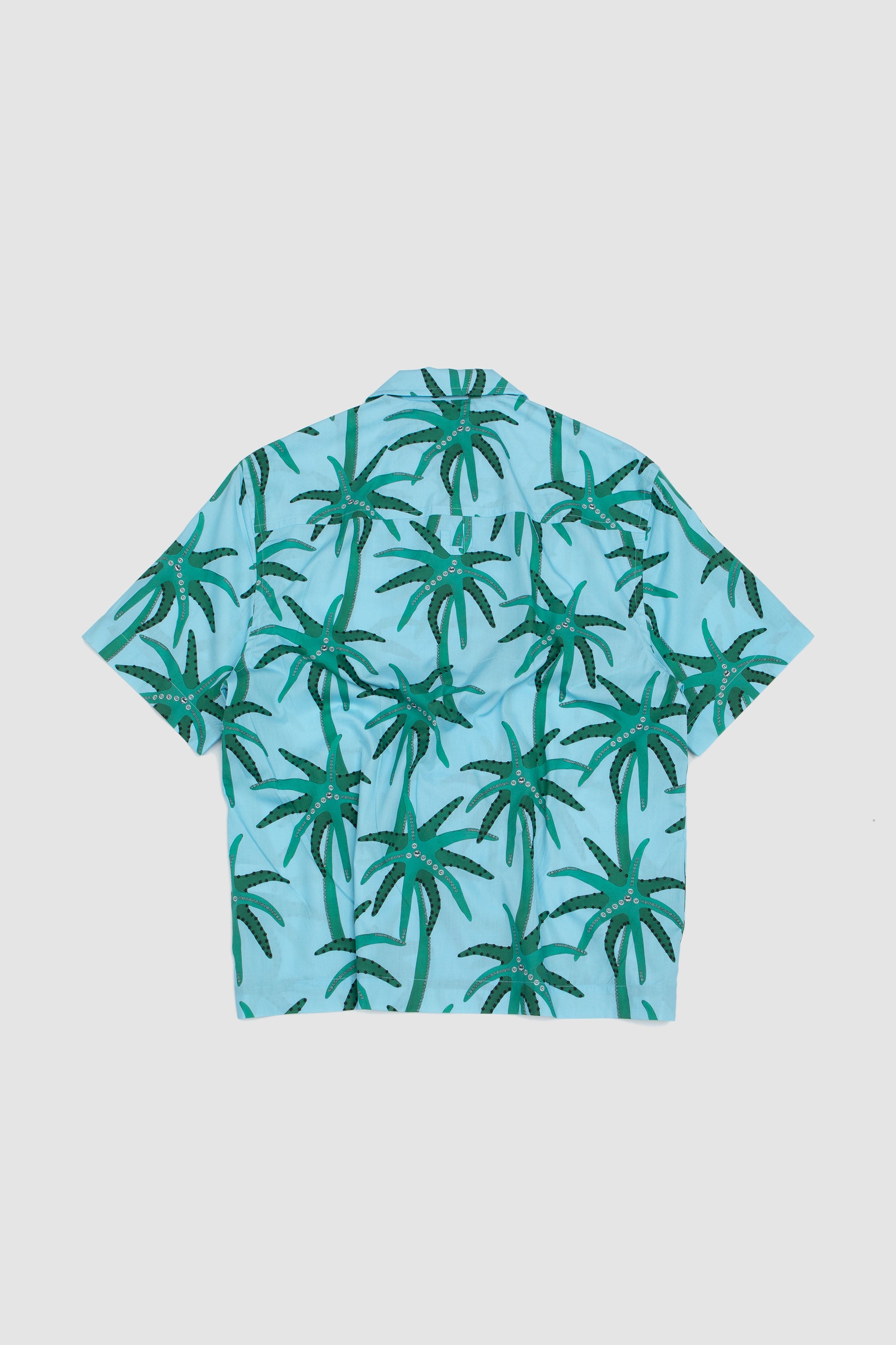 Le Chemise Jean Print Palmtrees Star Blue/ Green_9