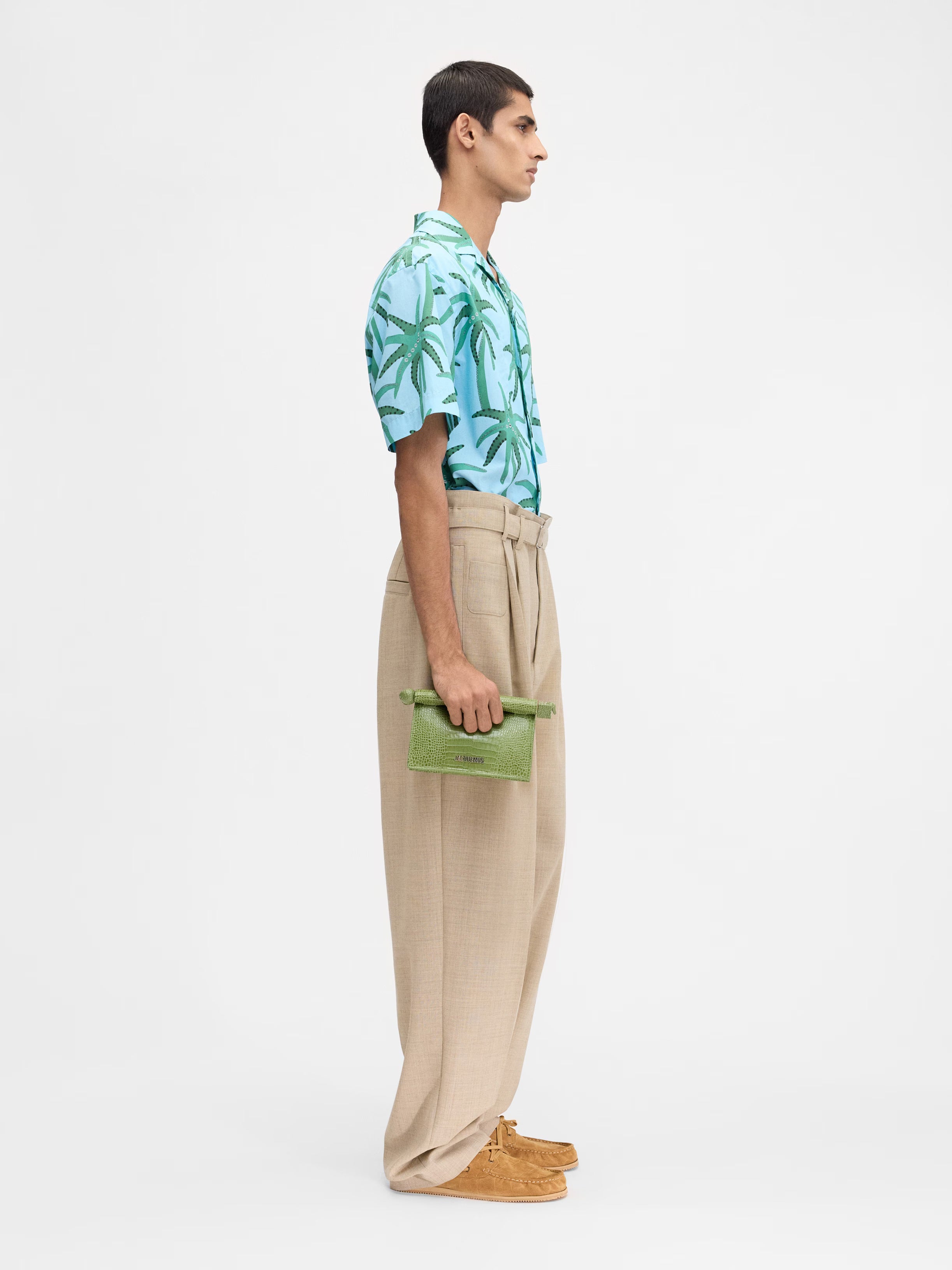 Le Chemise Jean Print Palmtrees Star Blue/ Green