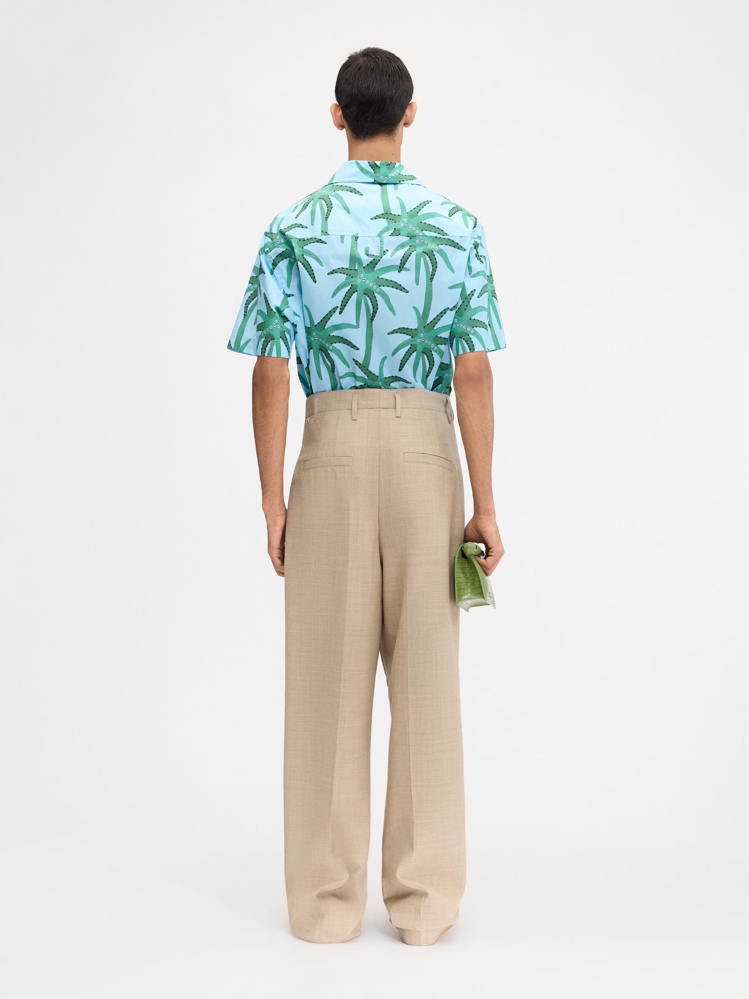 Le Chemise Jean Print Palmtrees Star Blue/ Green_4