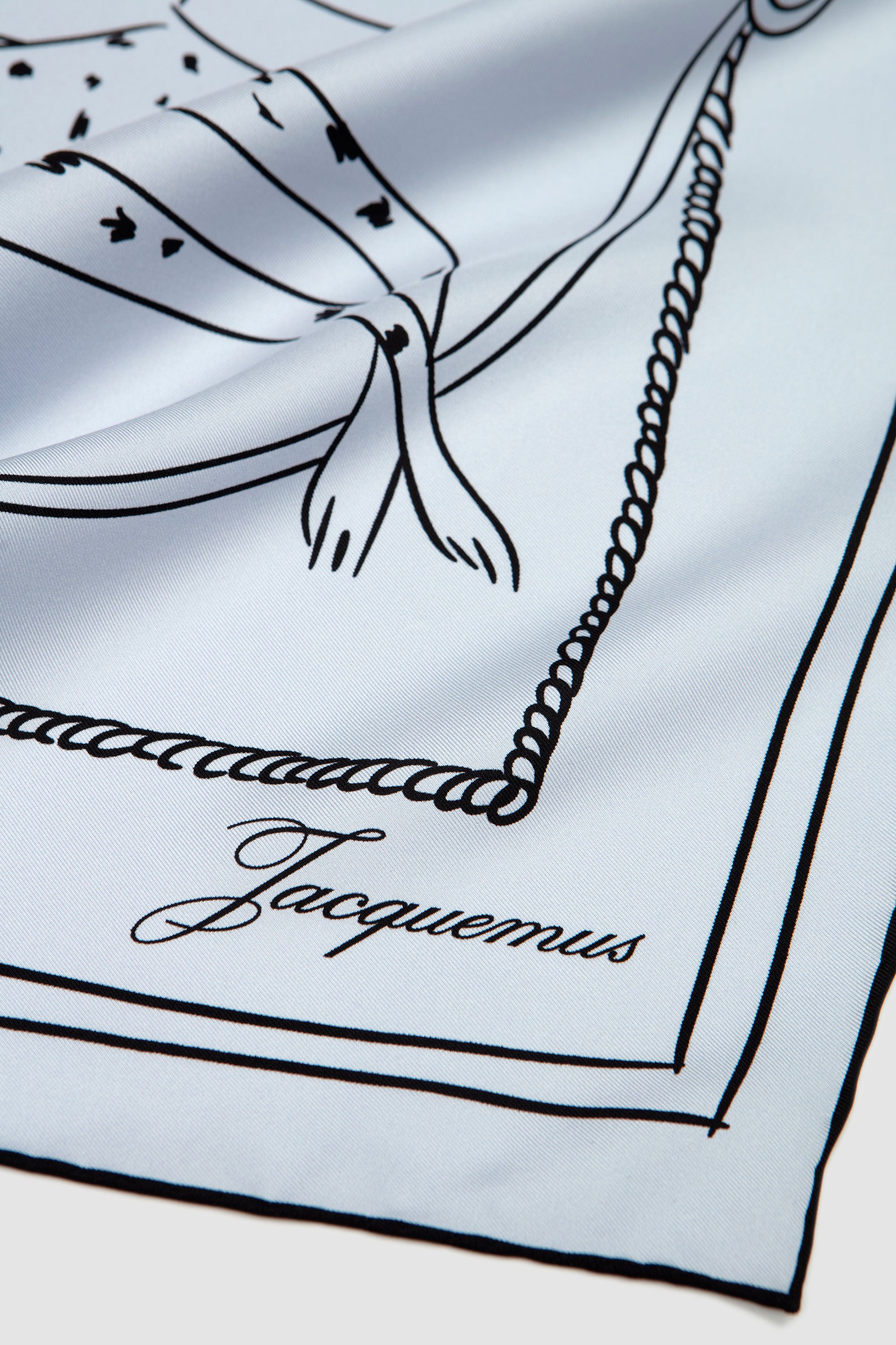 Le Foulard Dalmatien Print Dog Pale Lilac