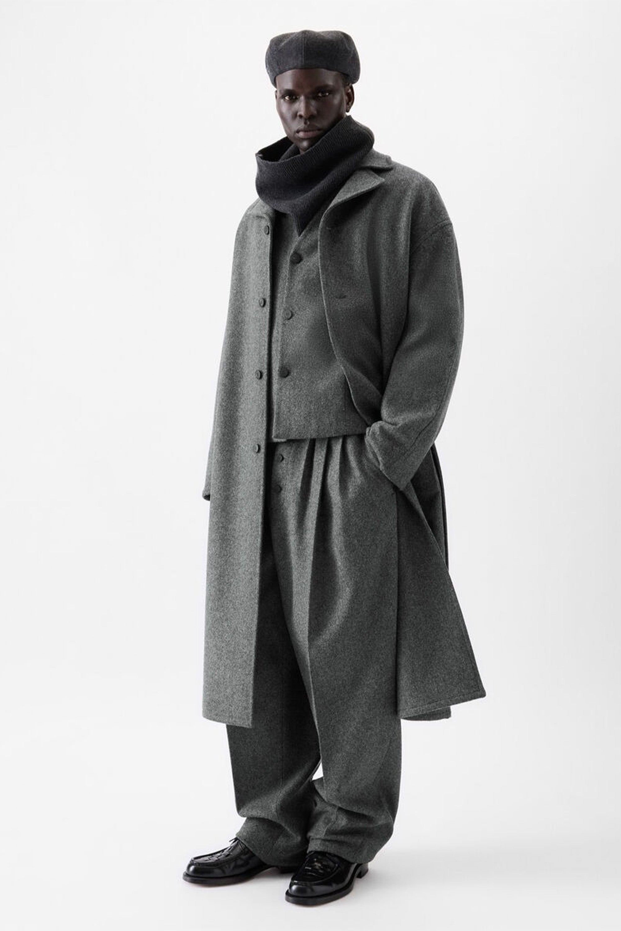 Le Manteau Citta Dark Grey