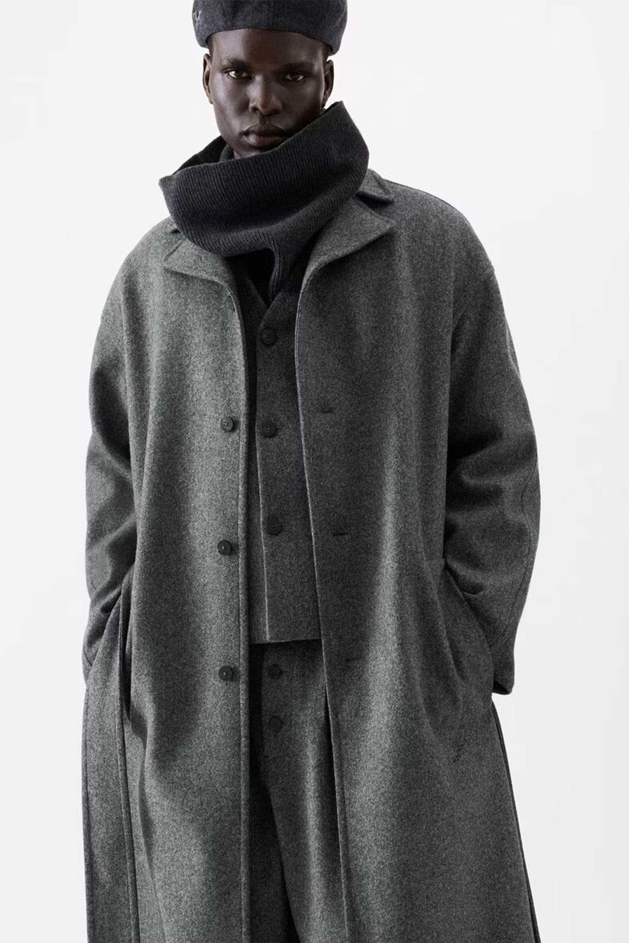 Le Manteau Citta Dark Grey