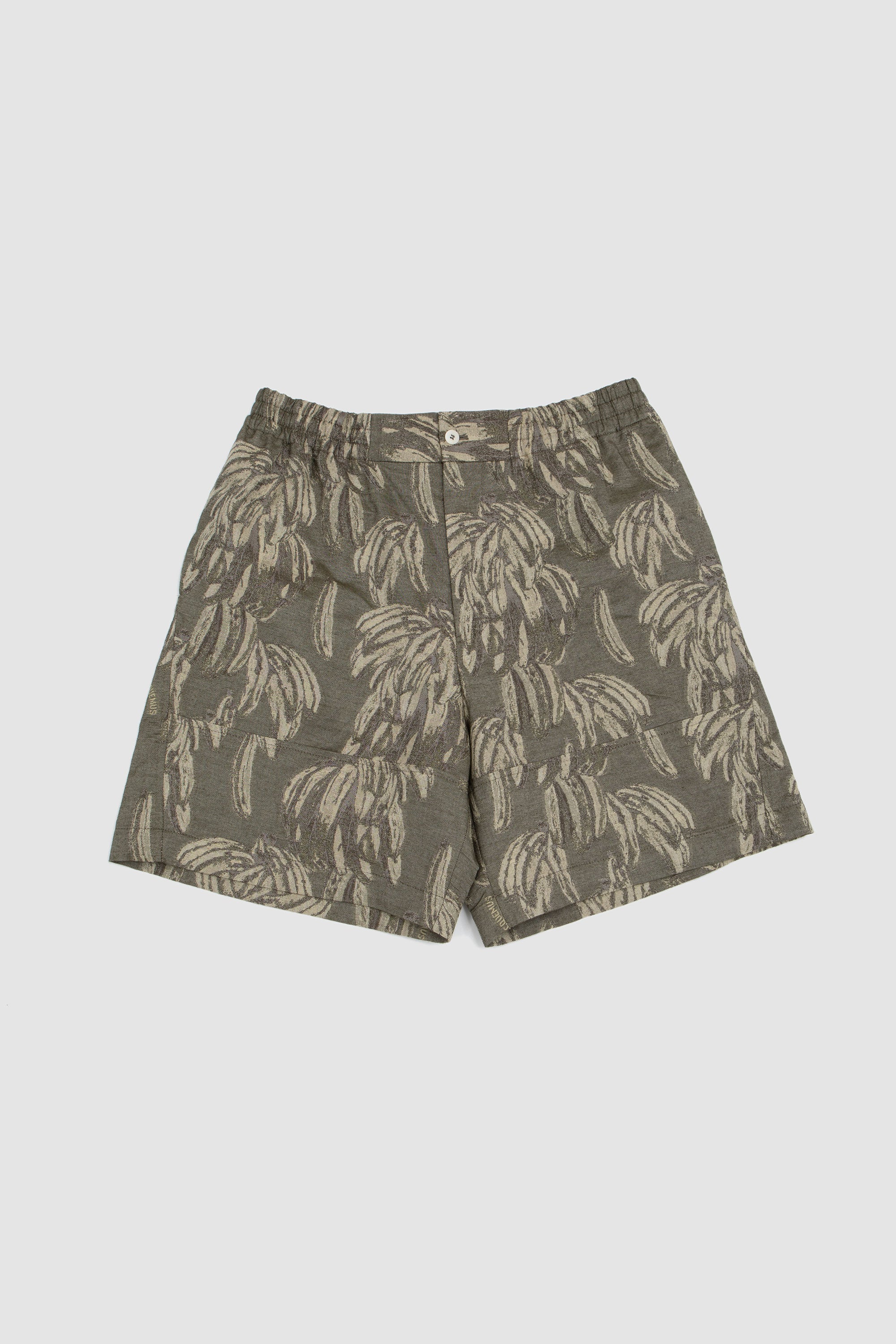 Le Short Aloe Jacquard Banane Logo Khaki