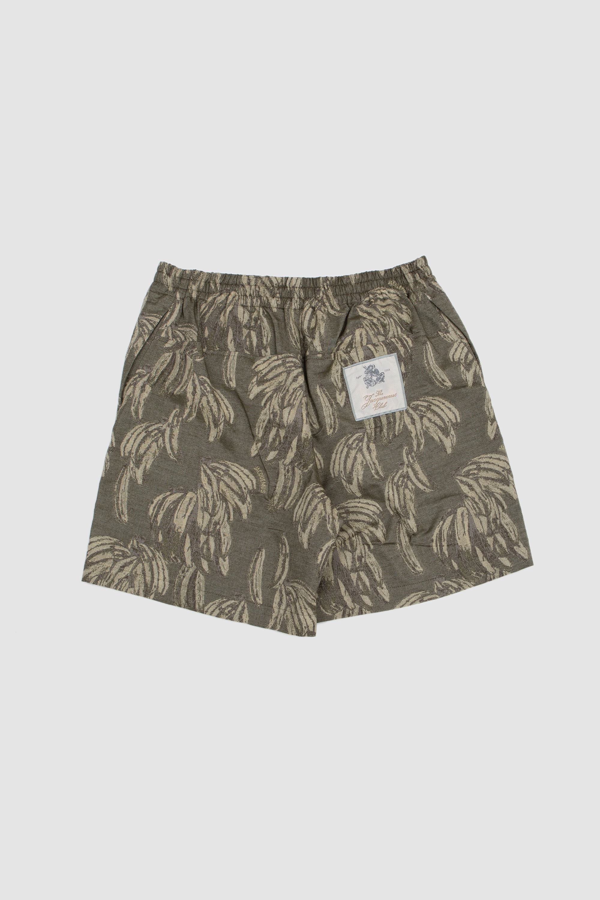 Le Short Aloe Jacquard Banane Logo Khaki_4