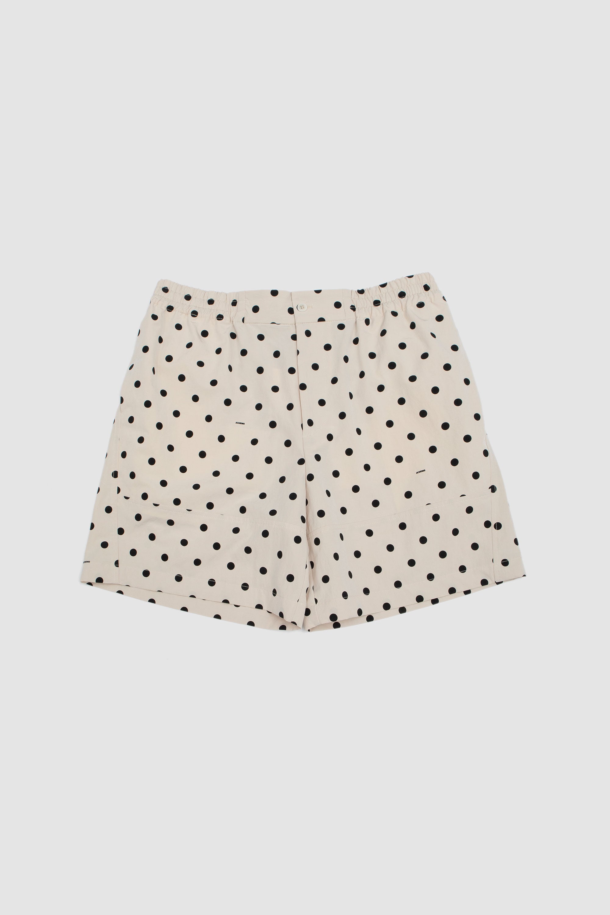 Le Short Aloe Print Dots Logo Off White_1