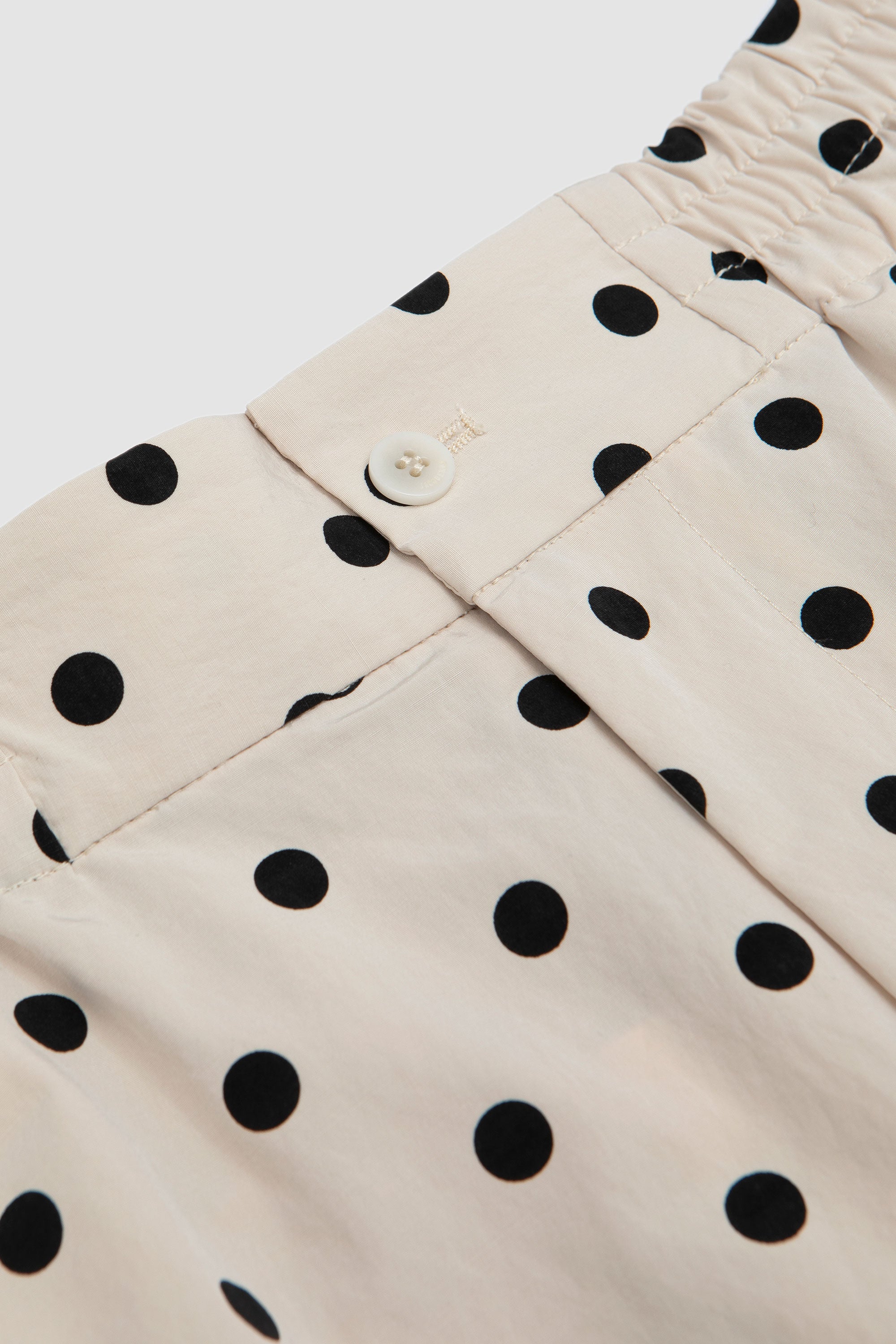 Le Short Aloe Print Dots Logo Off White