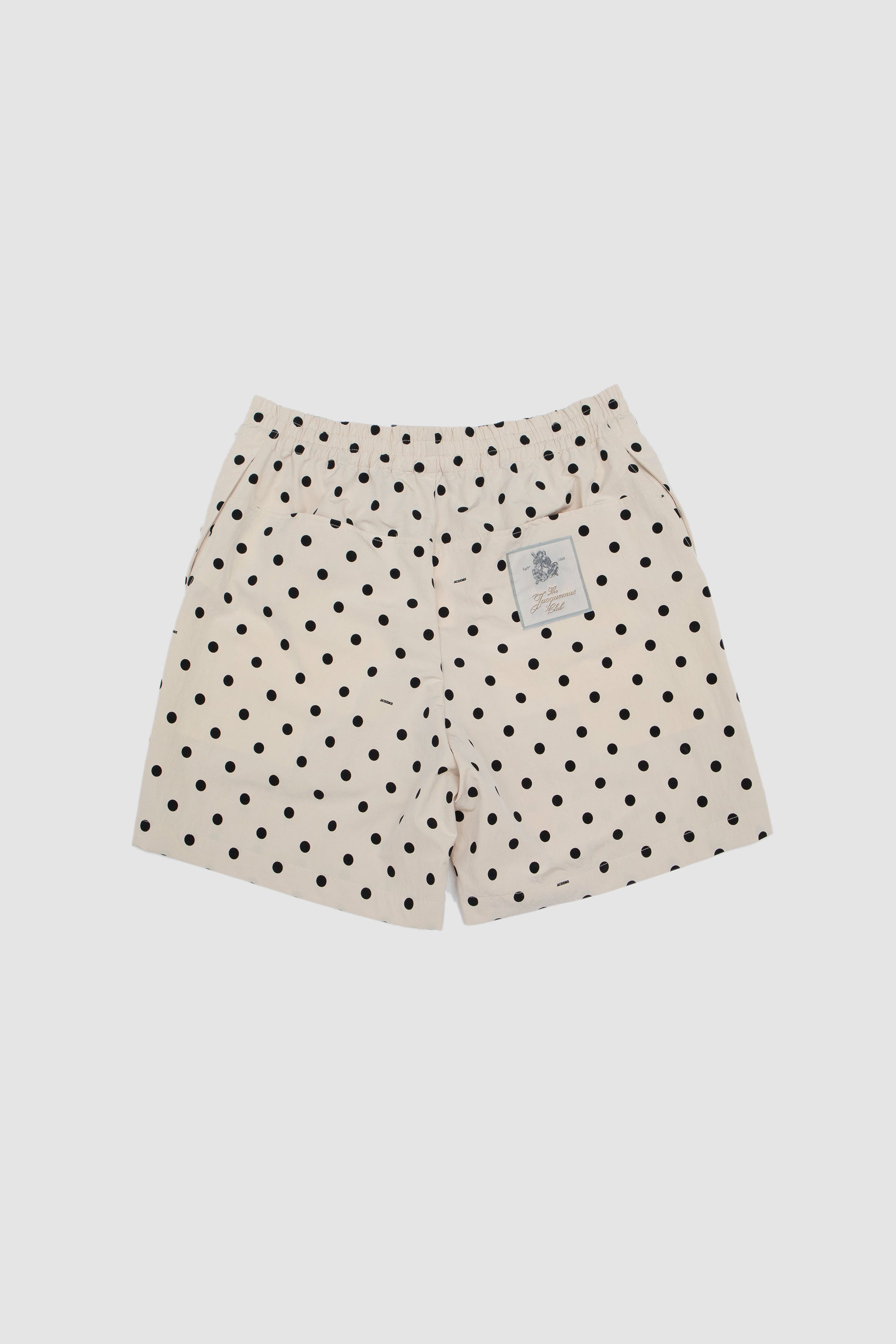 Le Short Aloe Print Dots Logo Off White_4