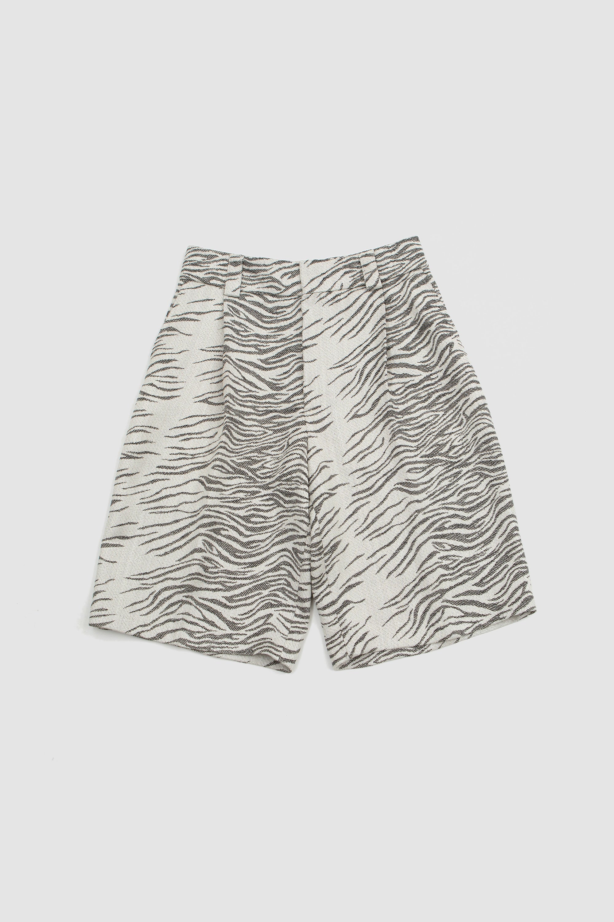 Le Short Navega Jacquard Mottled Zebra Black_1