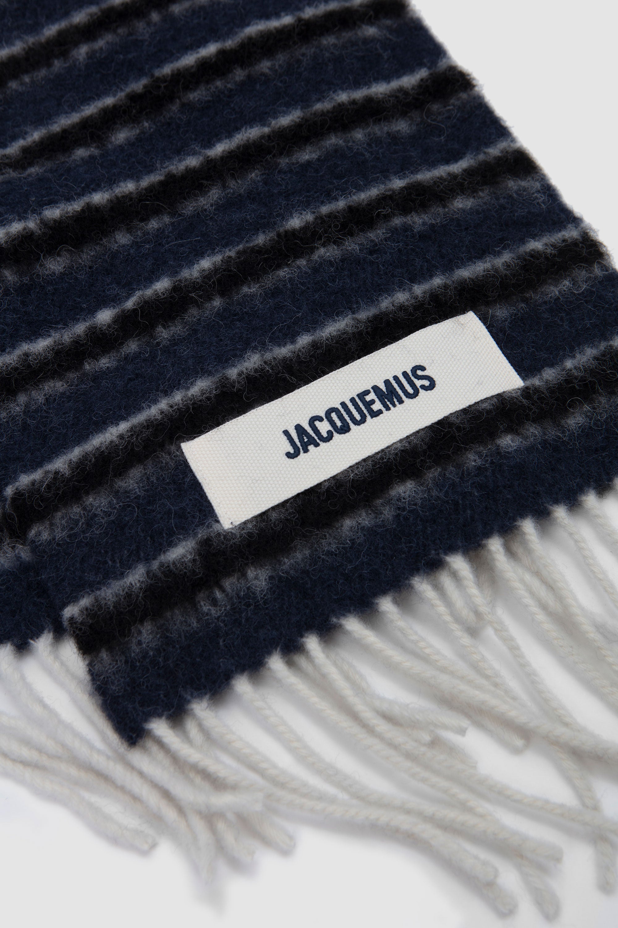 L'Echarpe Rayures Blue/ Dark Grey Stripes_3