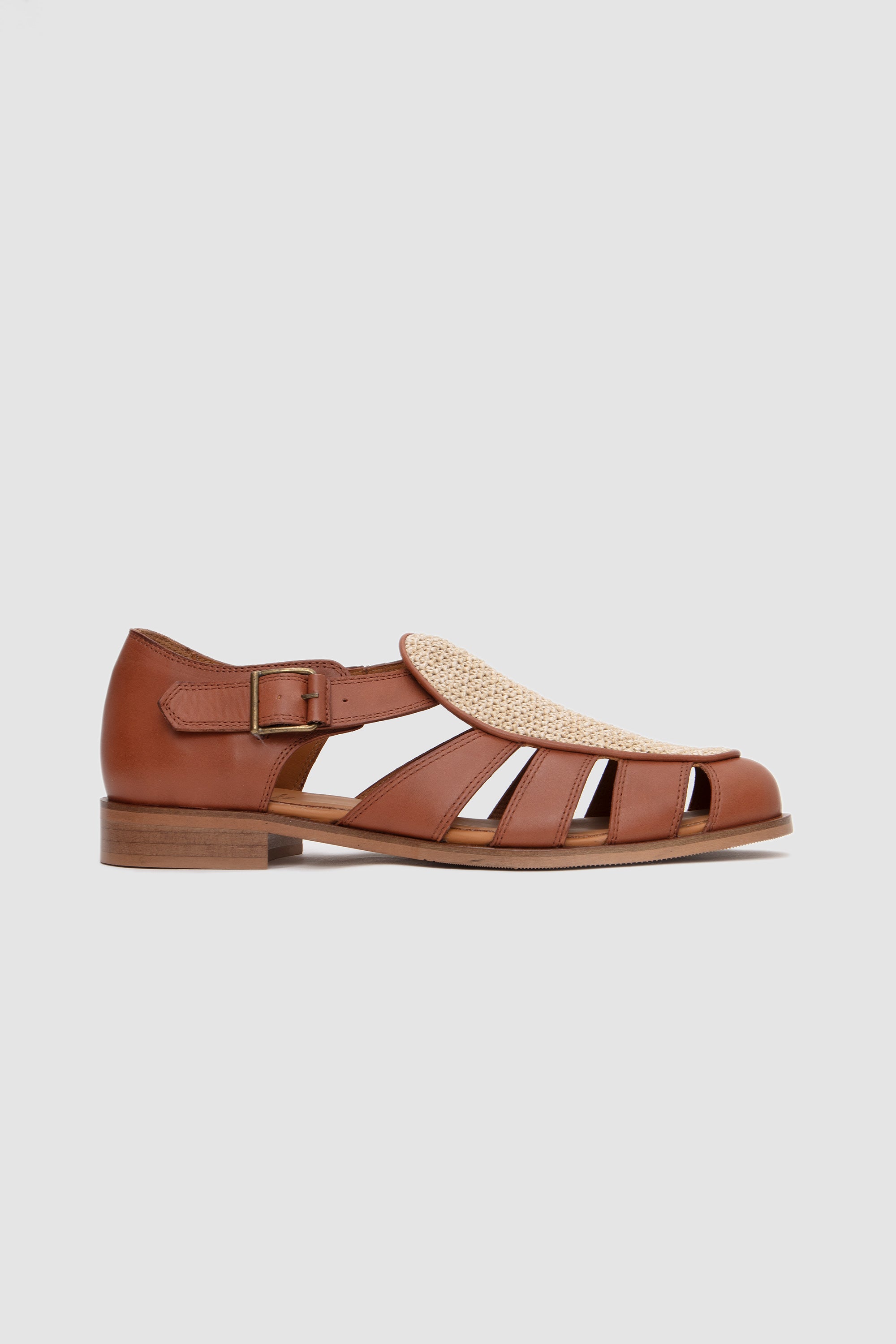 SPORTIVO [Leather sandals beige]